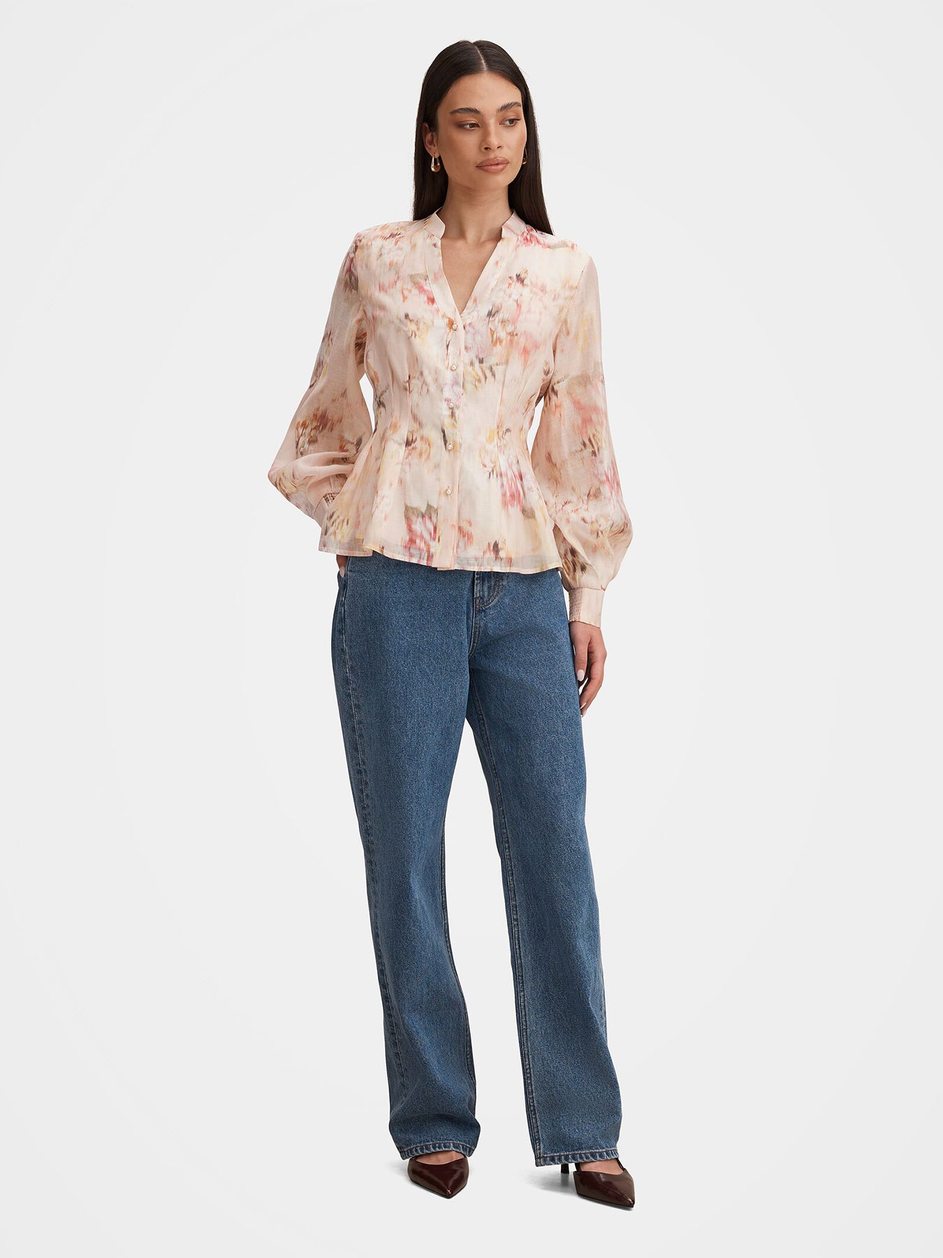 Indie Tuck Blouse Multi