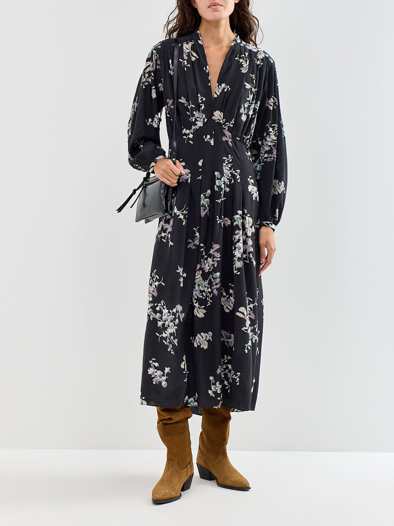 Lynoa Viscose Maxi Dress Black