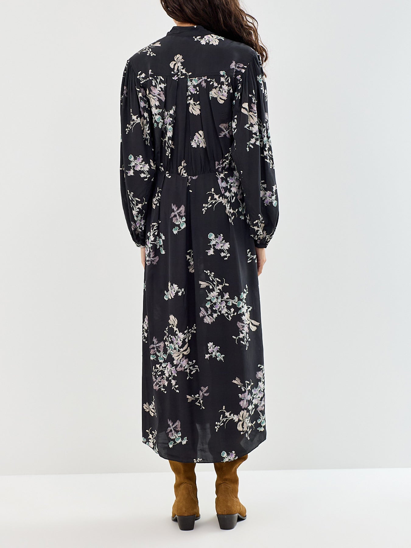 Lynoa Viscose Maxi Dress Black