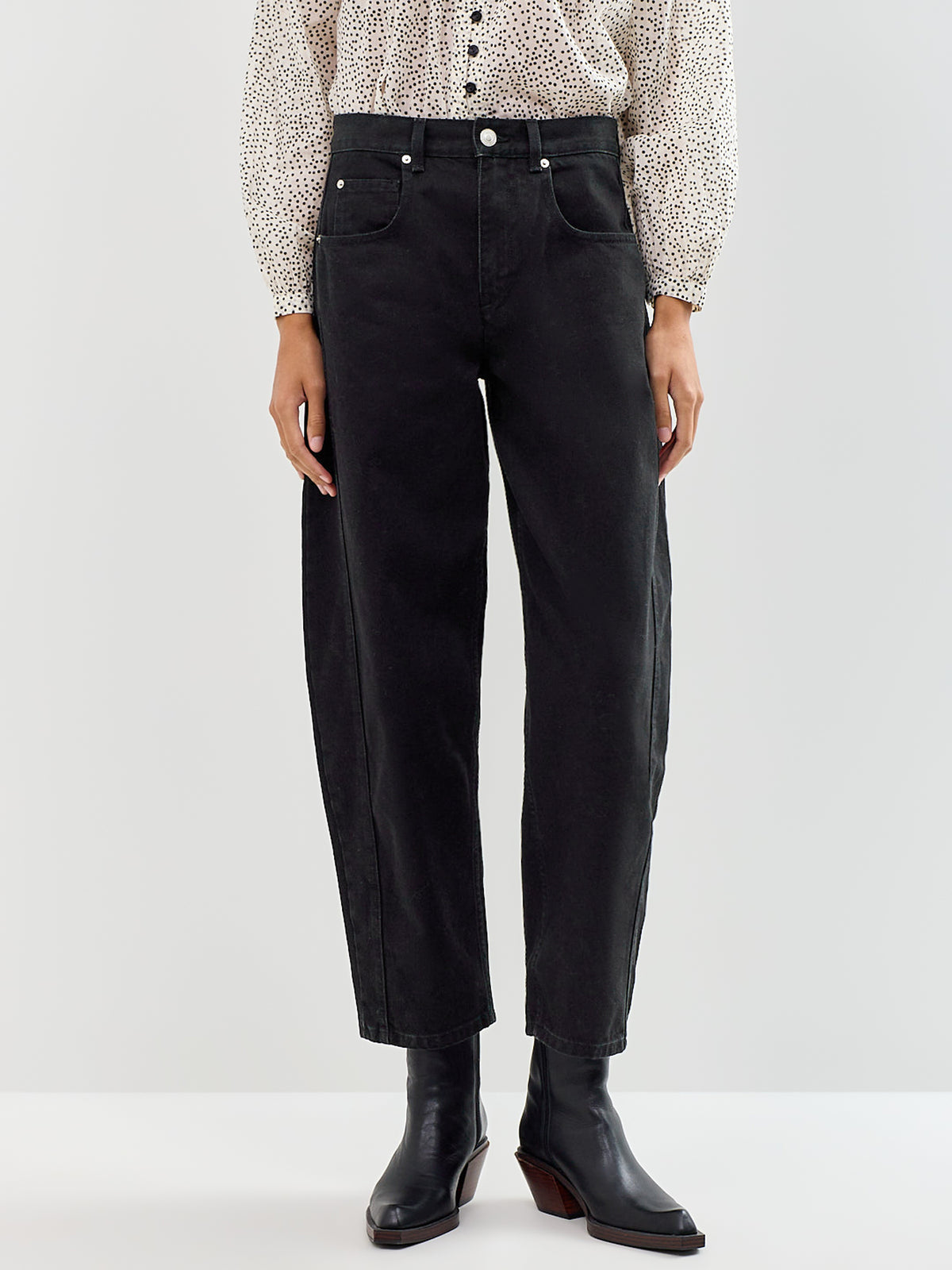 Oriane-GZ Straight Jeans Black
