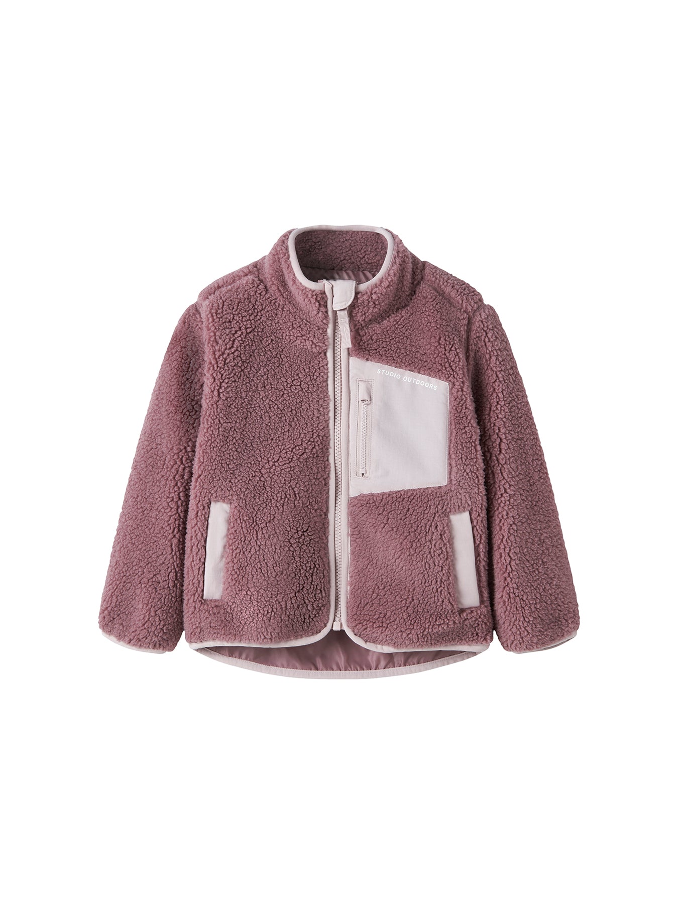 Mattia Sherpa Jacket Purple
