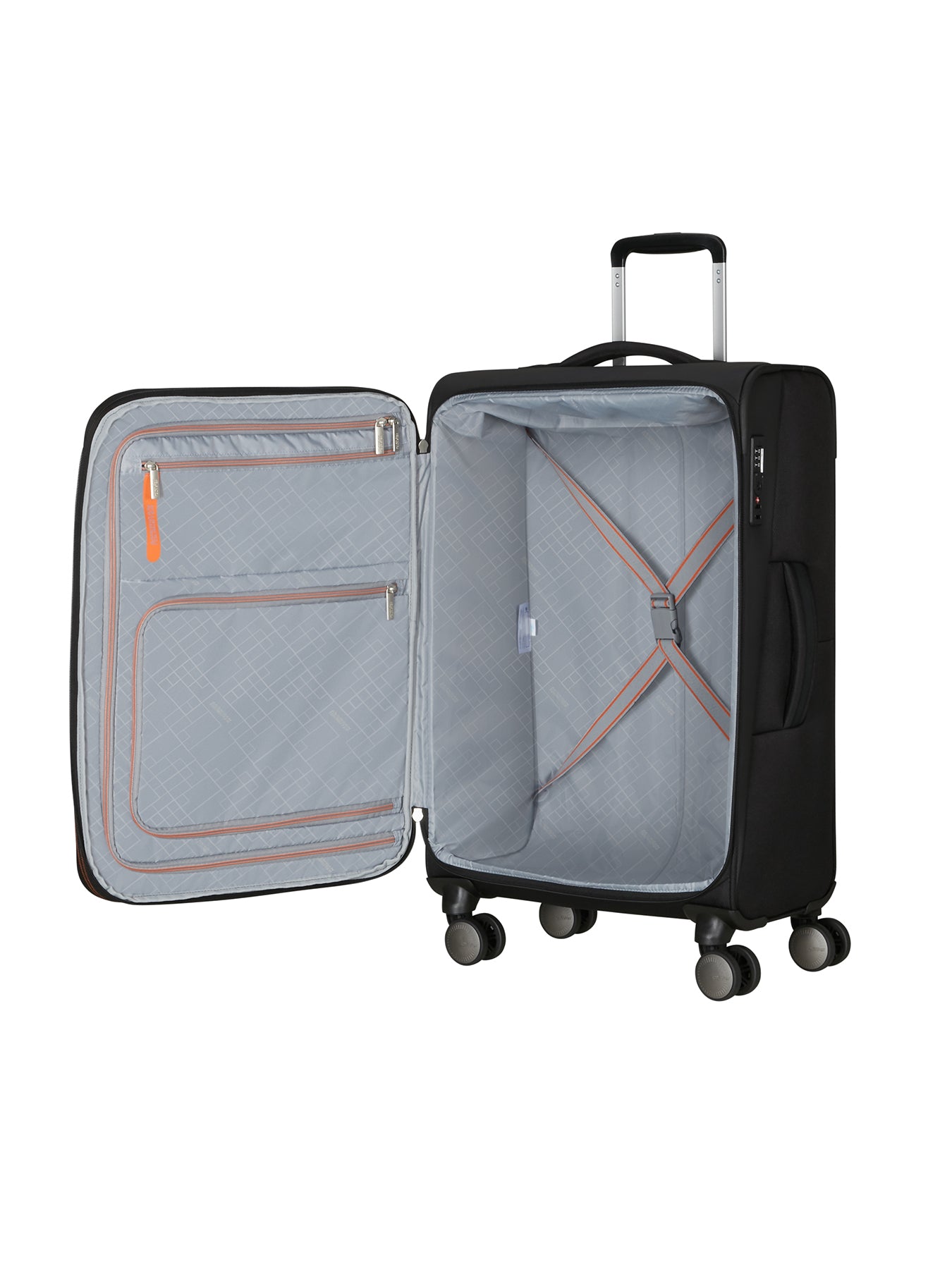 Wanderlite Medium Suitcase Black 68cm
