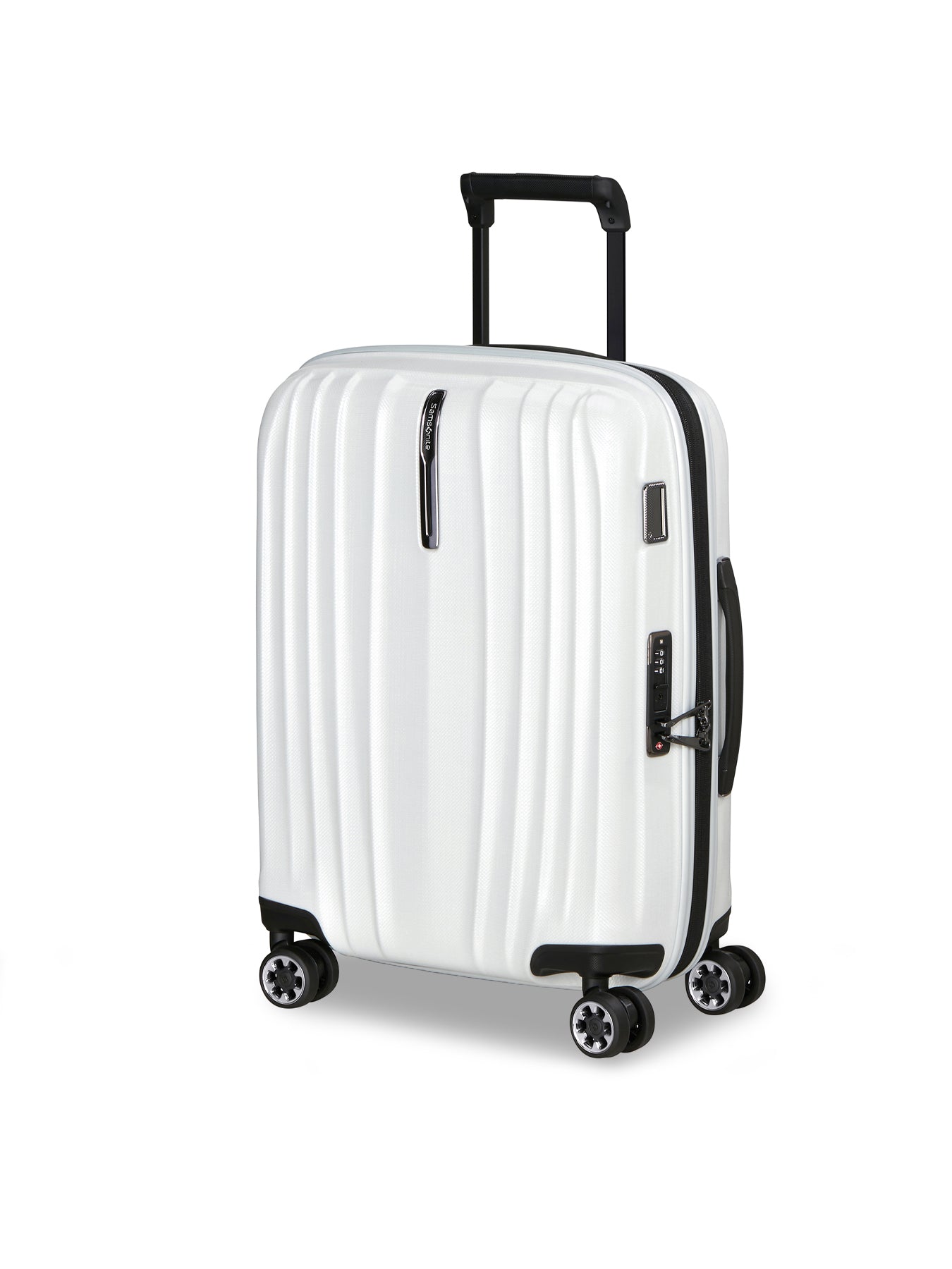 Nexis Cabin Luggage Suitcase 55cm White
