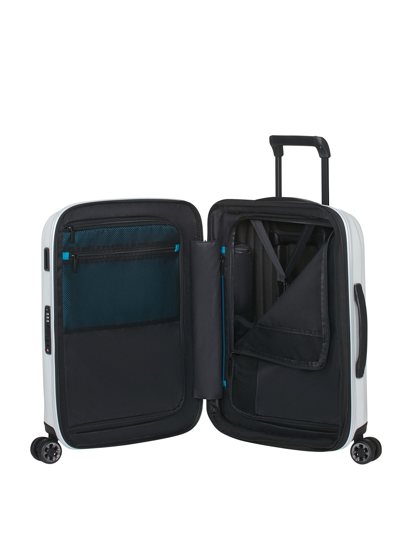 Nexis Cabin Luggage Suitcase 55cm White