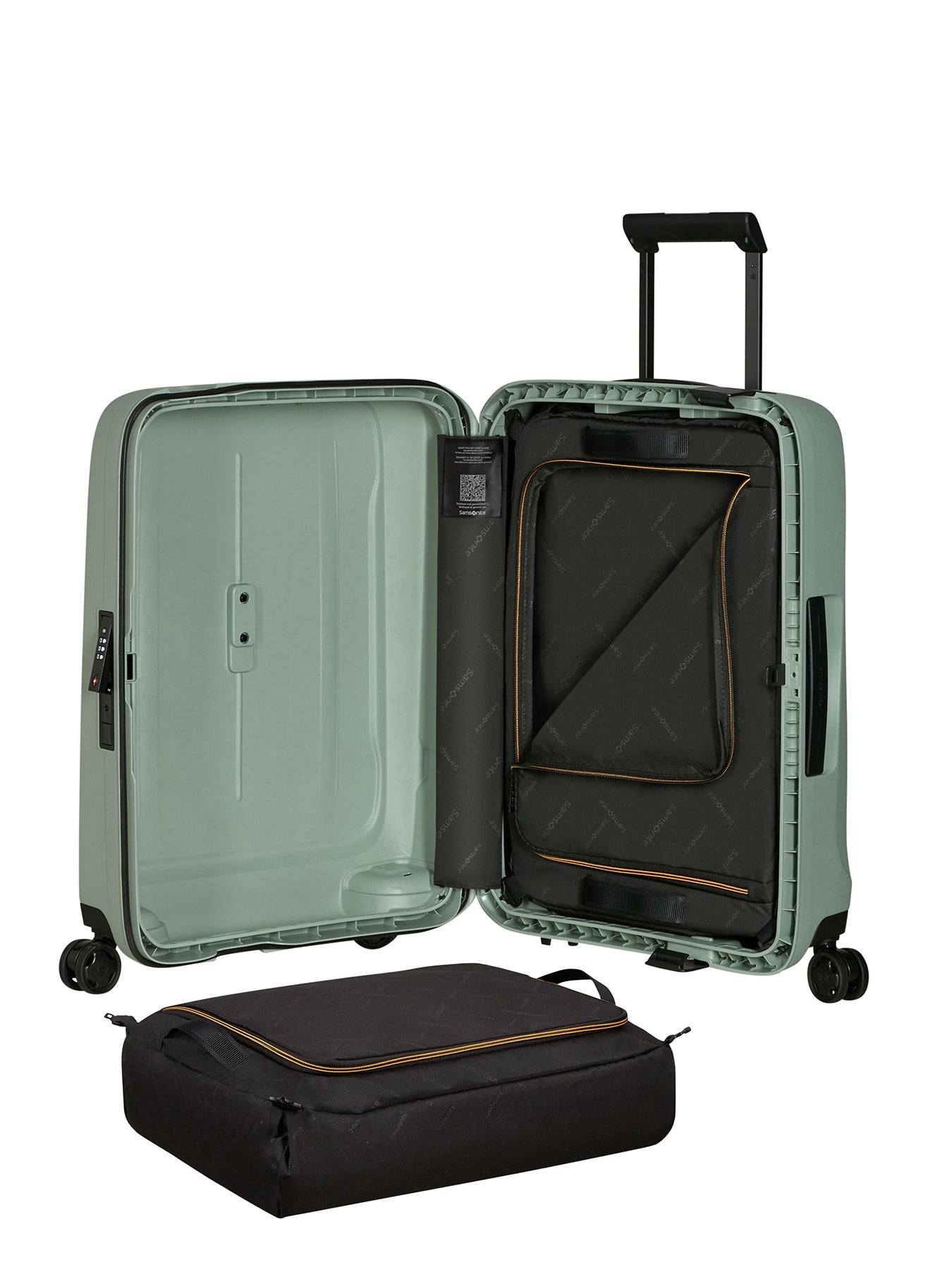 Essens Cabin Luggage Suitcase 55cm Green