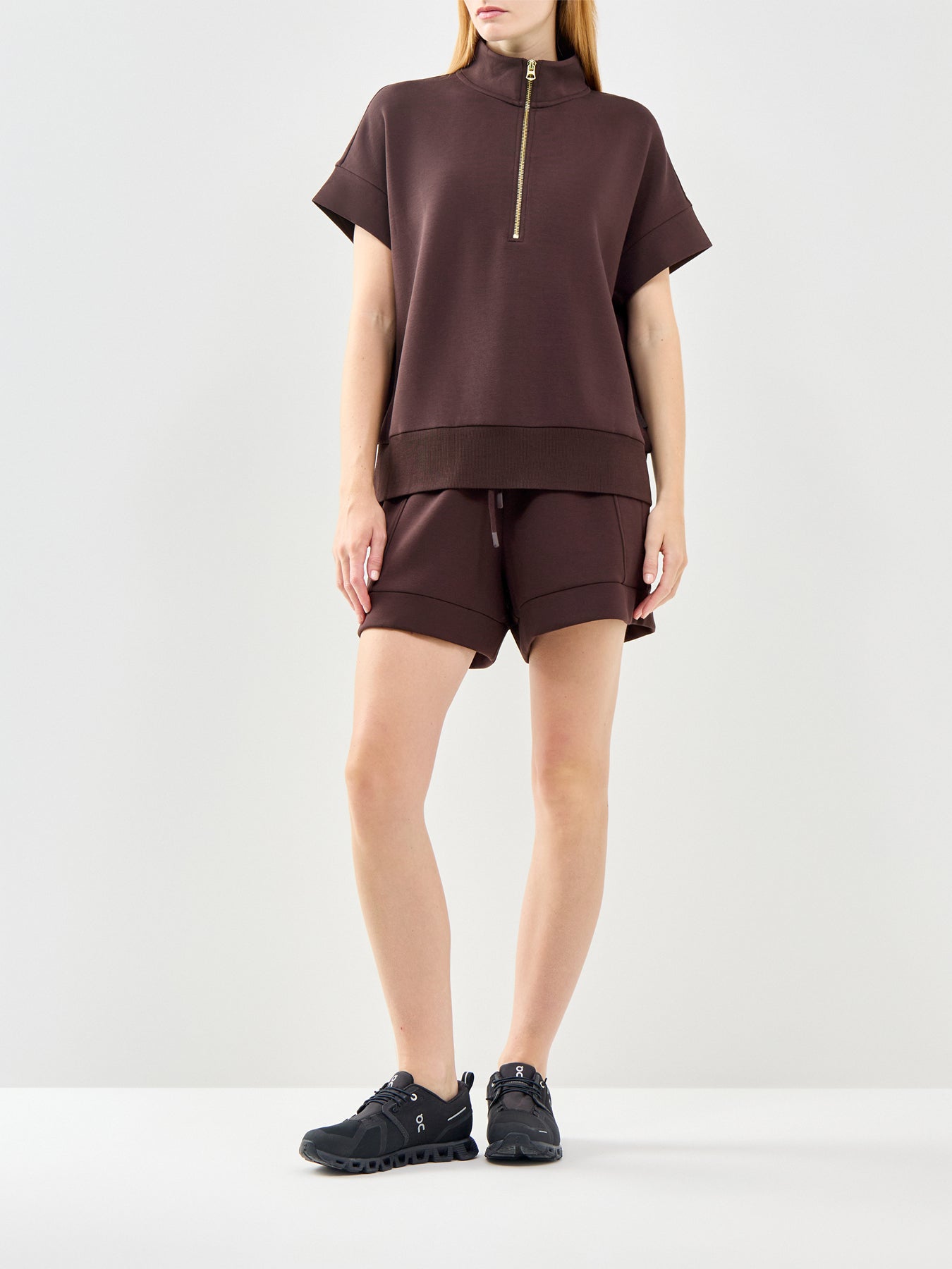 Atrium High Rise Sweatshorts Brown