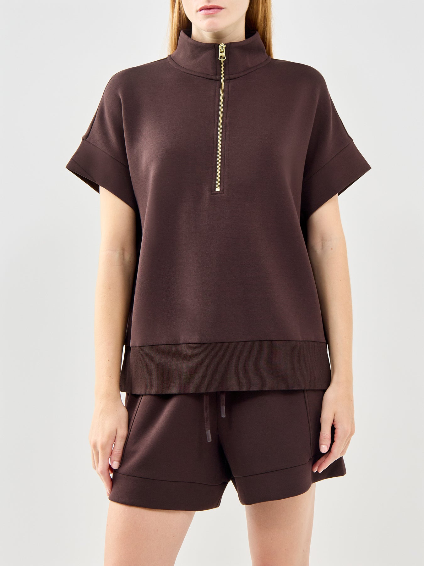Ritchie Short Sleeve Sweatshirt Brown