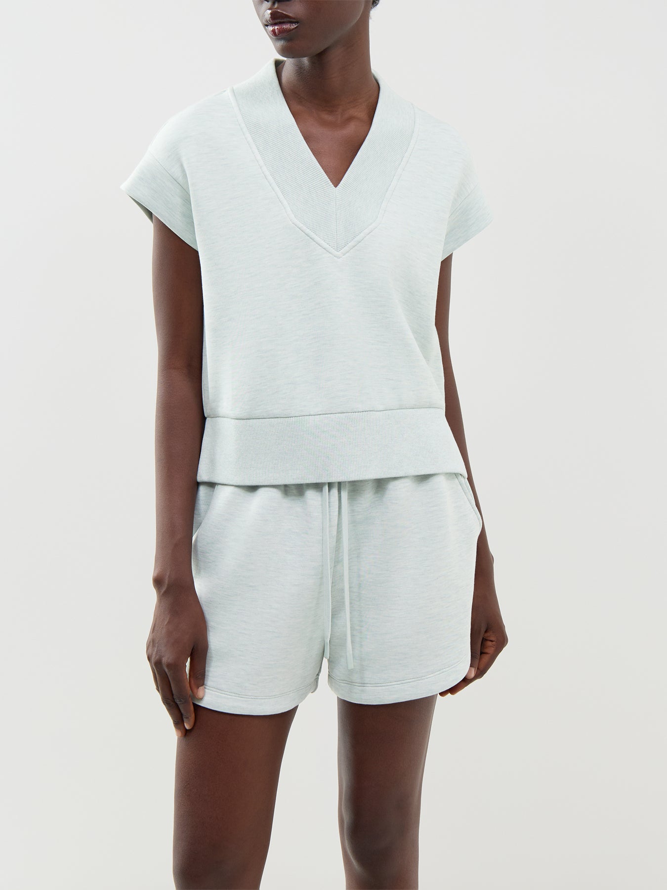 Gracee V-Neck Tank Mint Green