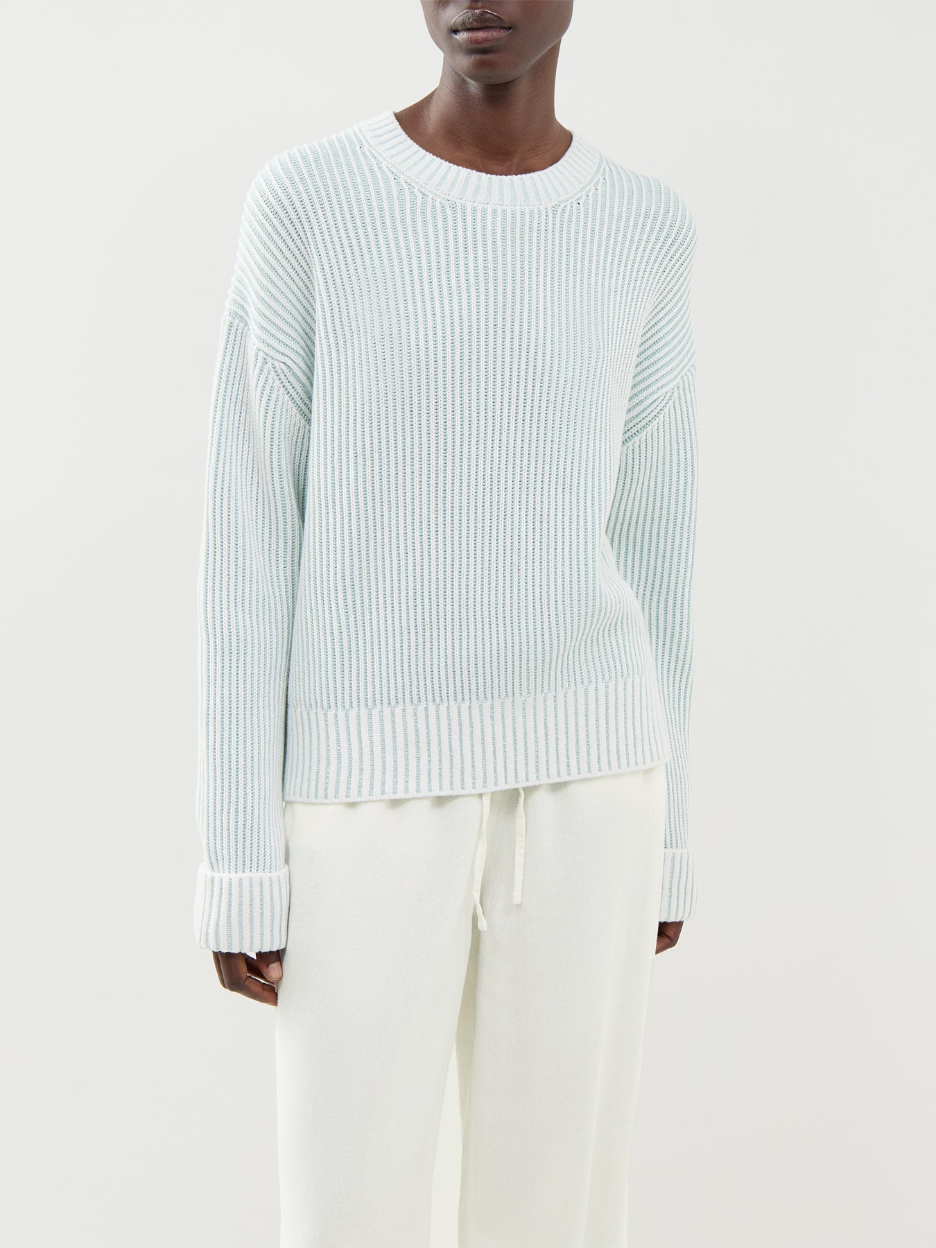 Seymour Cotton Knit Sweater Blue Haze