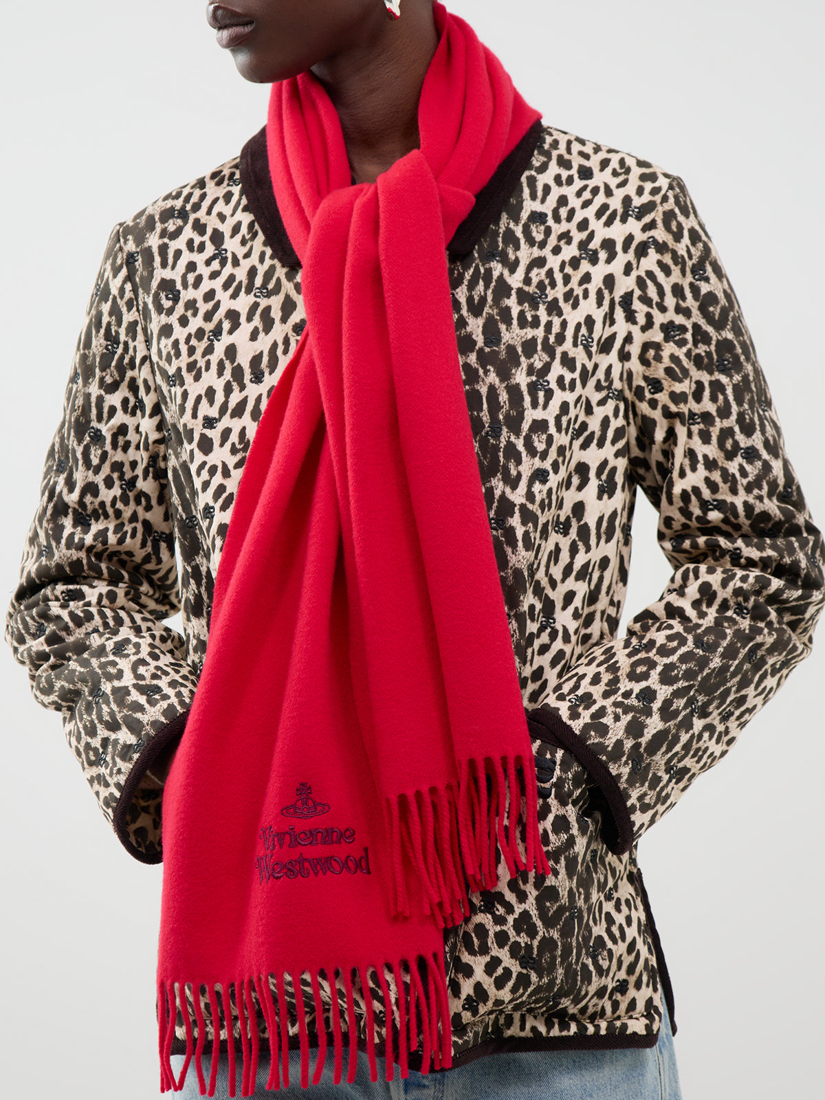 Embroidered Logo Scarf