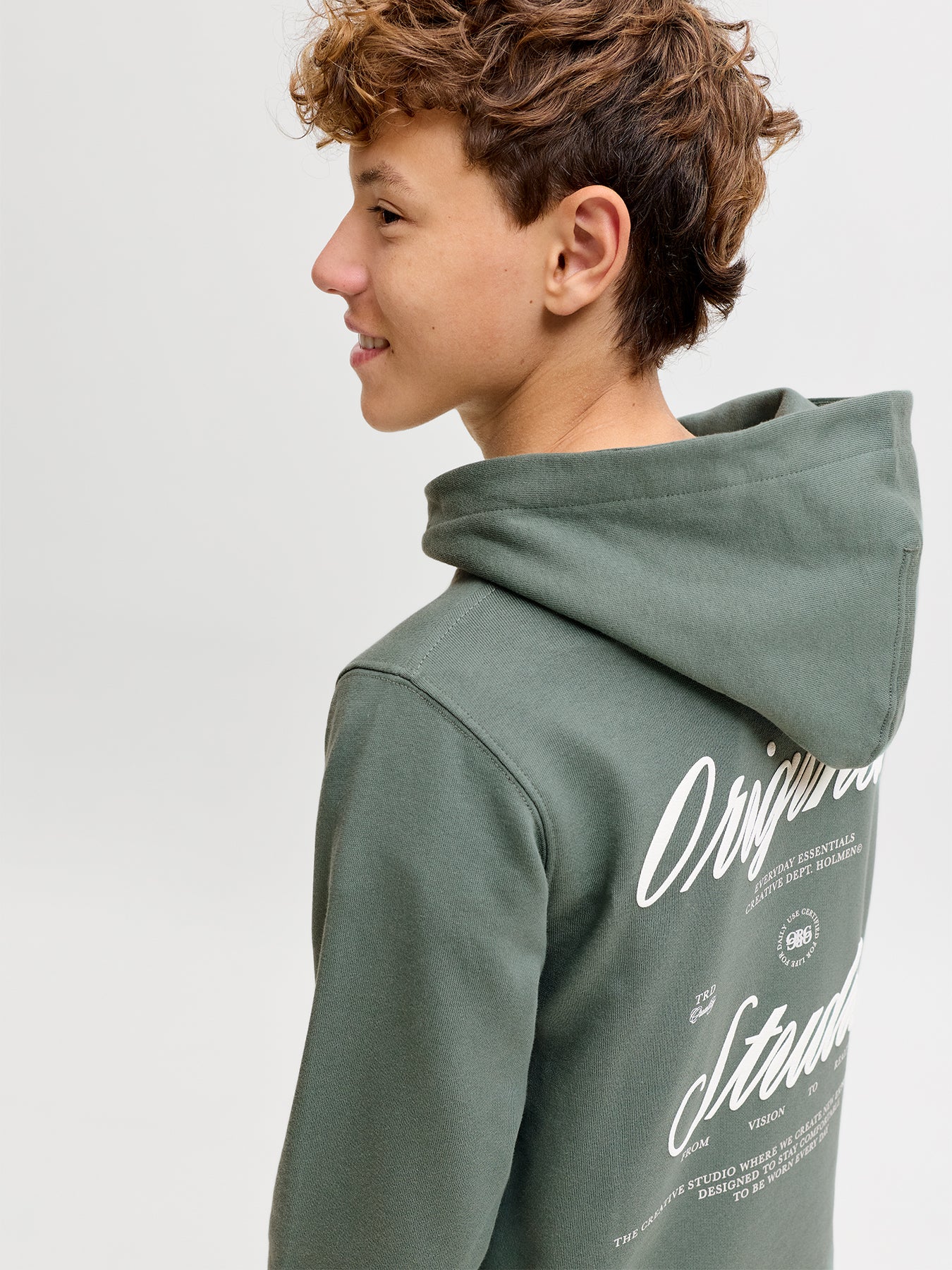 Kids' Graphic Hoodie Green