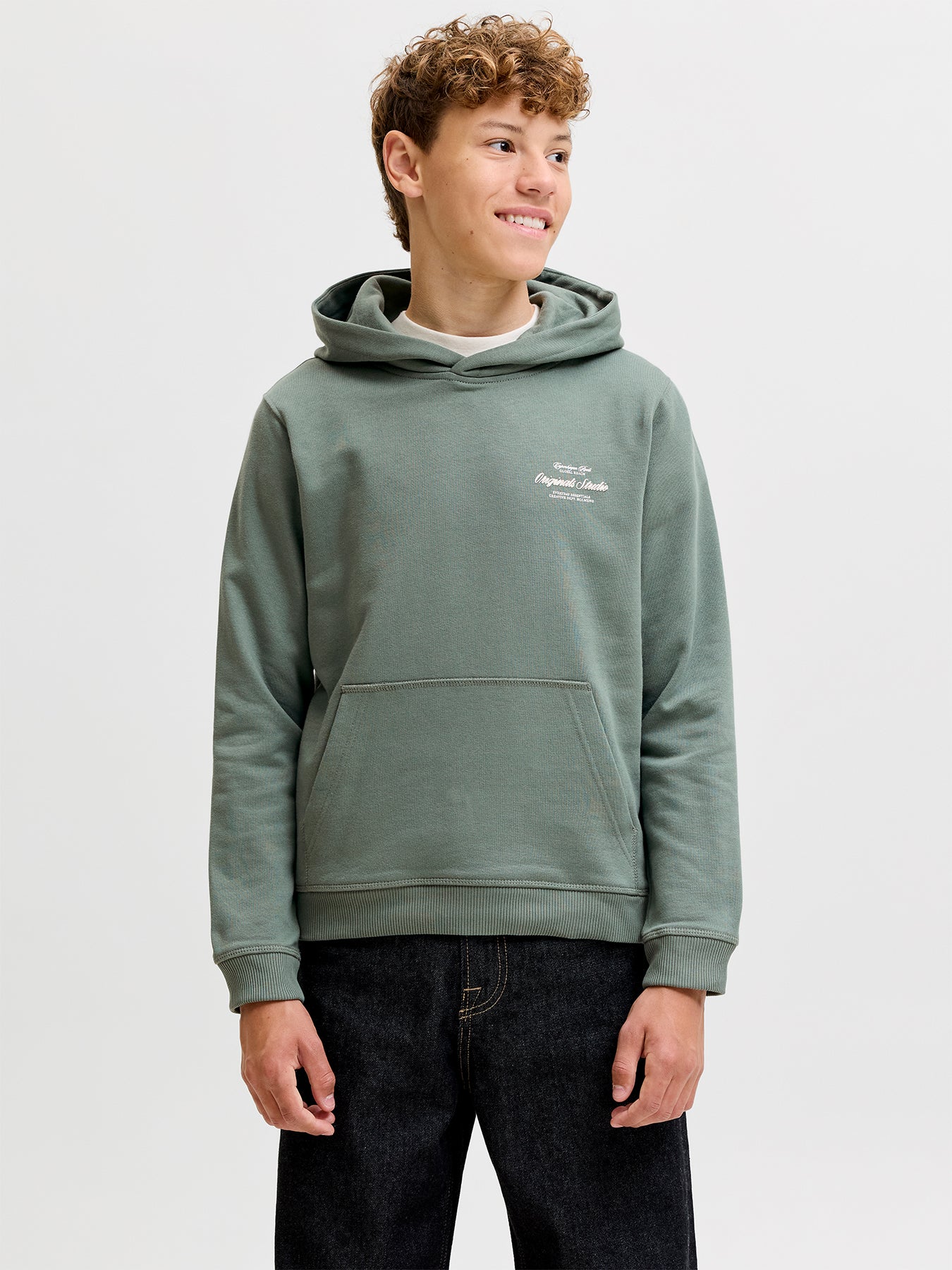 Kids' Graphic Hoodie Green