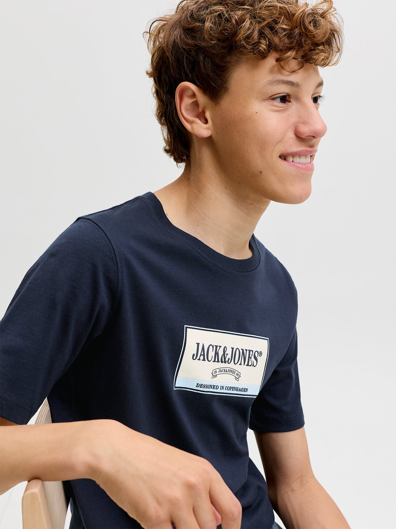 Boys Frederiksberg Graphic T-Shirt Navy