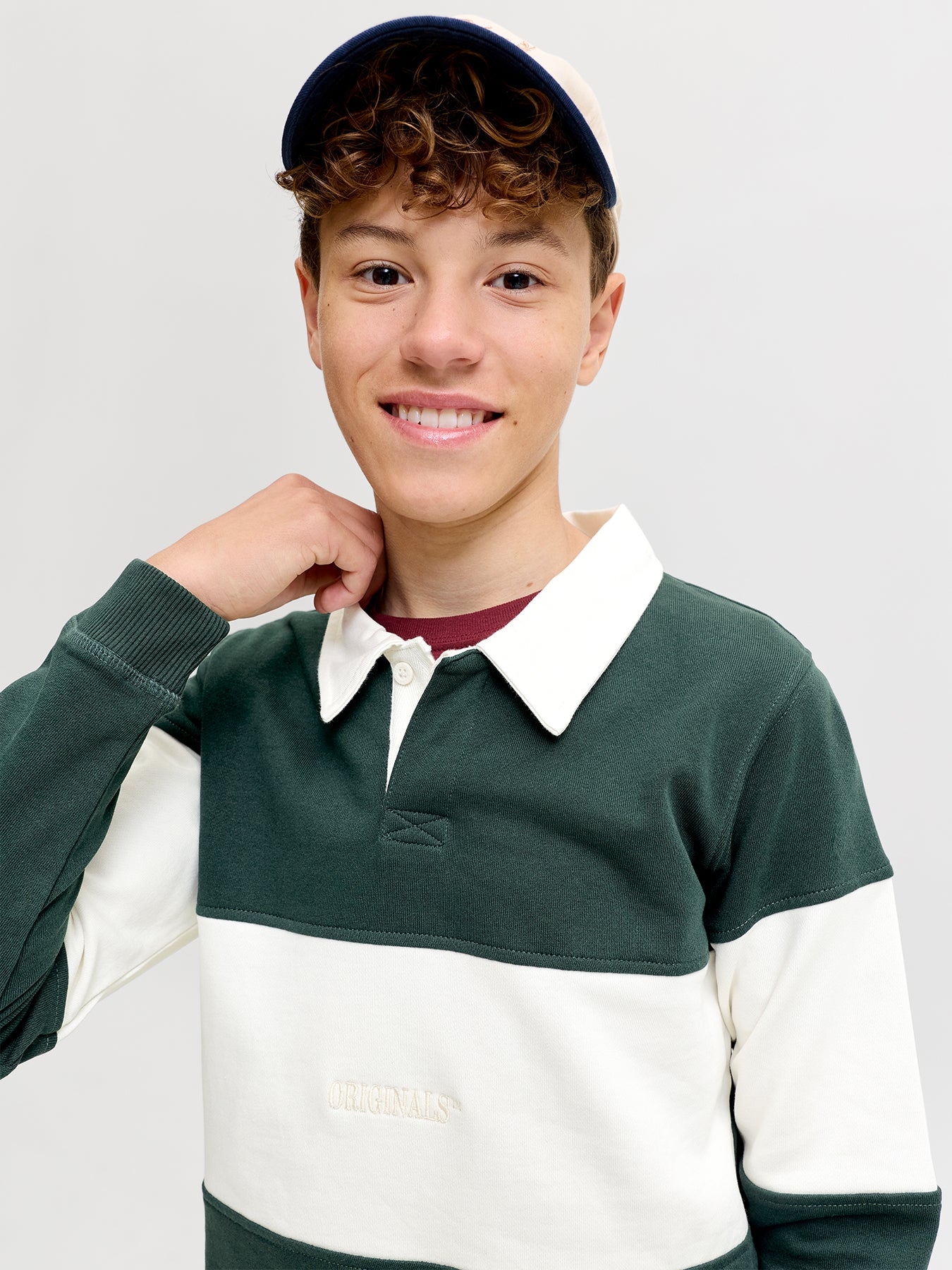 Kids' Colour Block Polo Top
