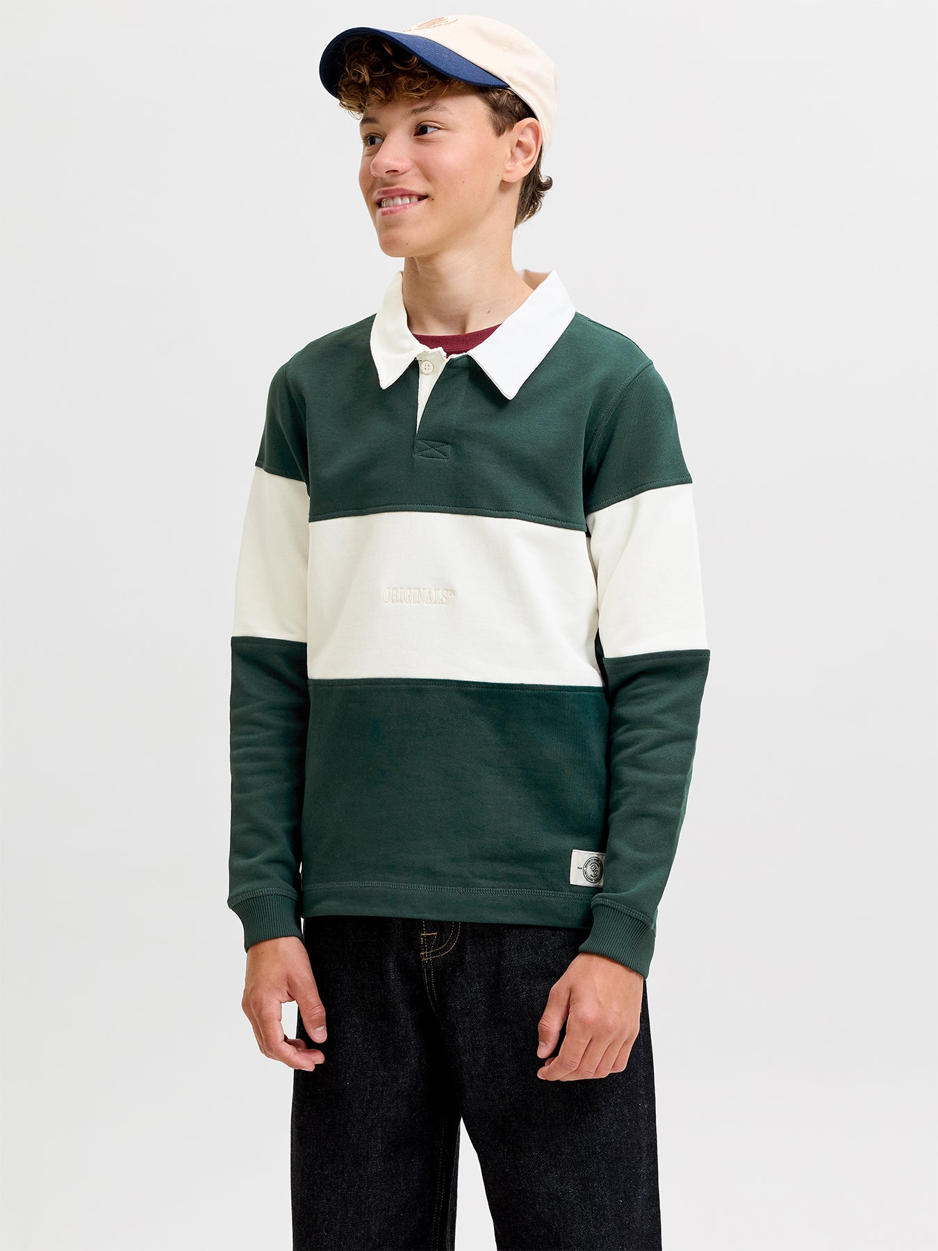 Kids' Colour Block Polo Top