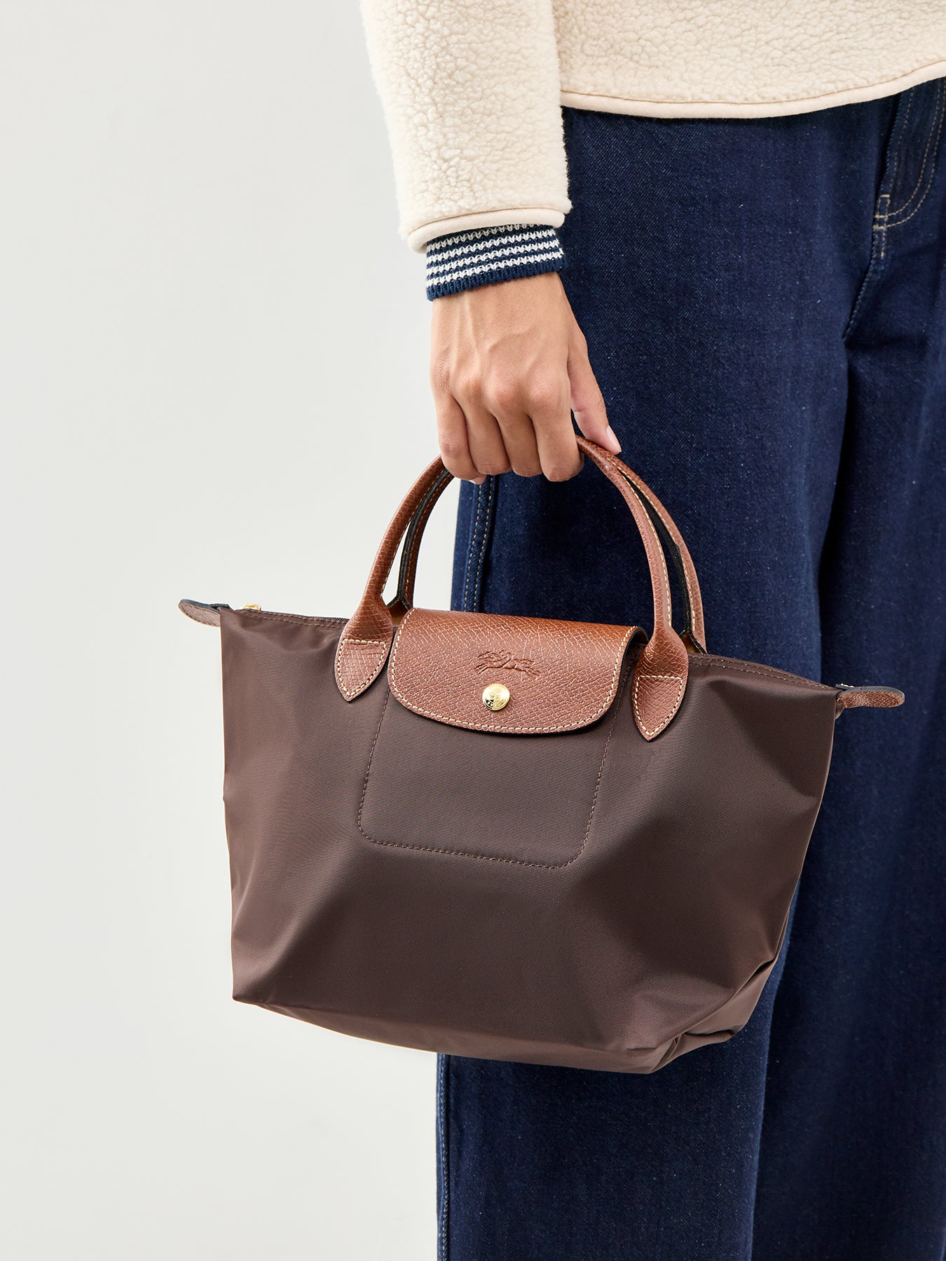 Le Pliage Original Handbag Small Brown