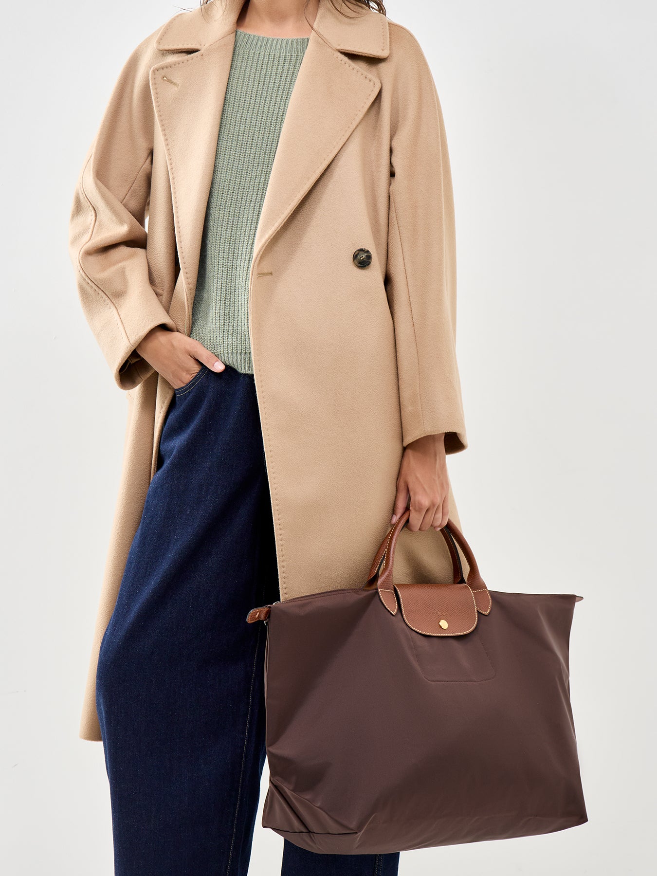Le Pliage Original Travel Bag Large Brown