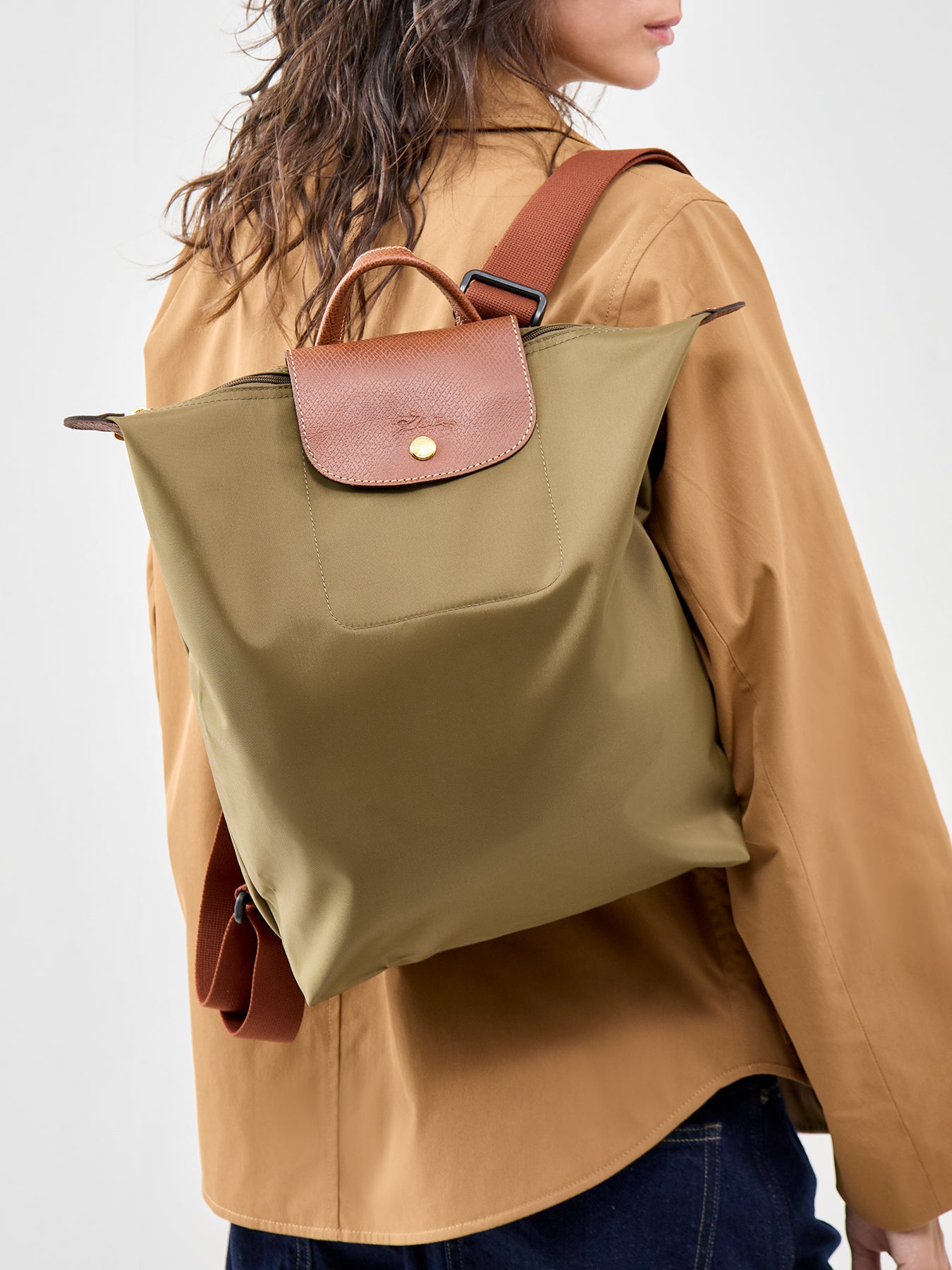 Le Pliage Original Medium Backpack Green