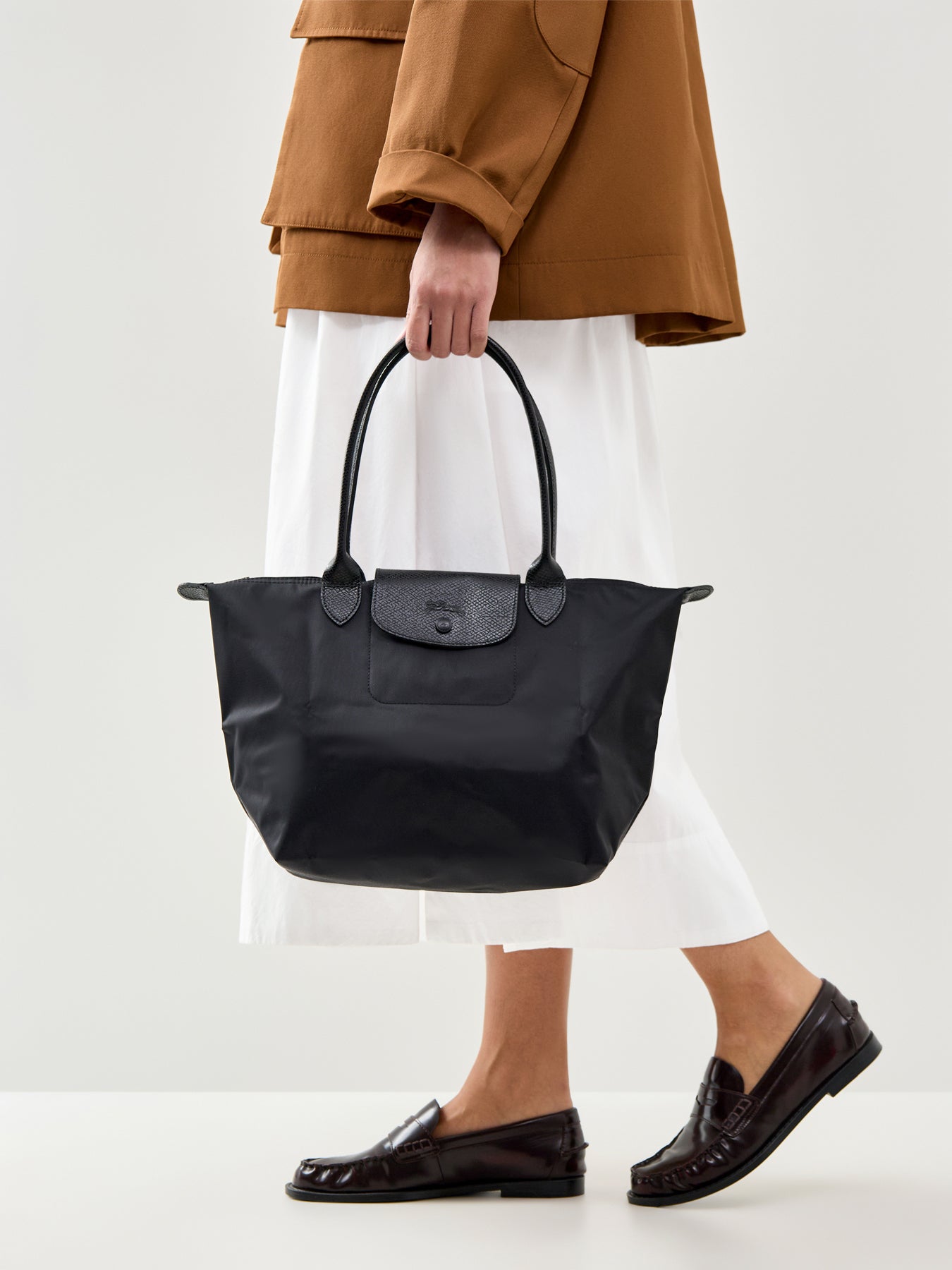 Le Pliage One Medium Tote Bag Black