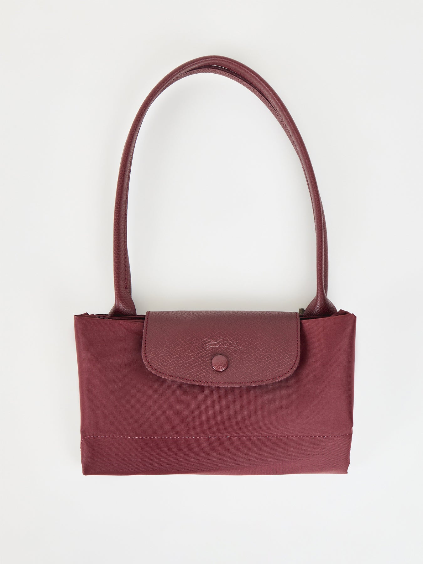 Le Pliage One Medium Tote Bag Burgundy