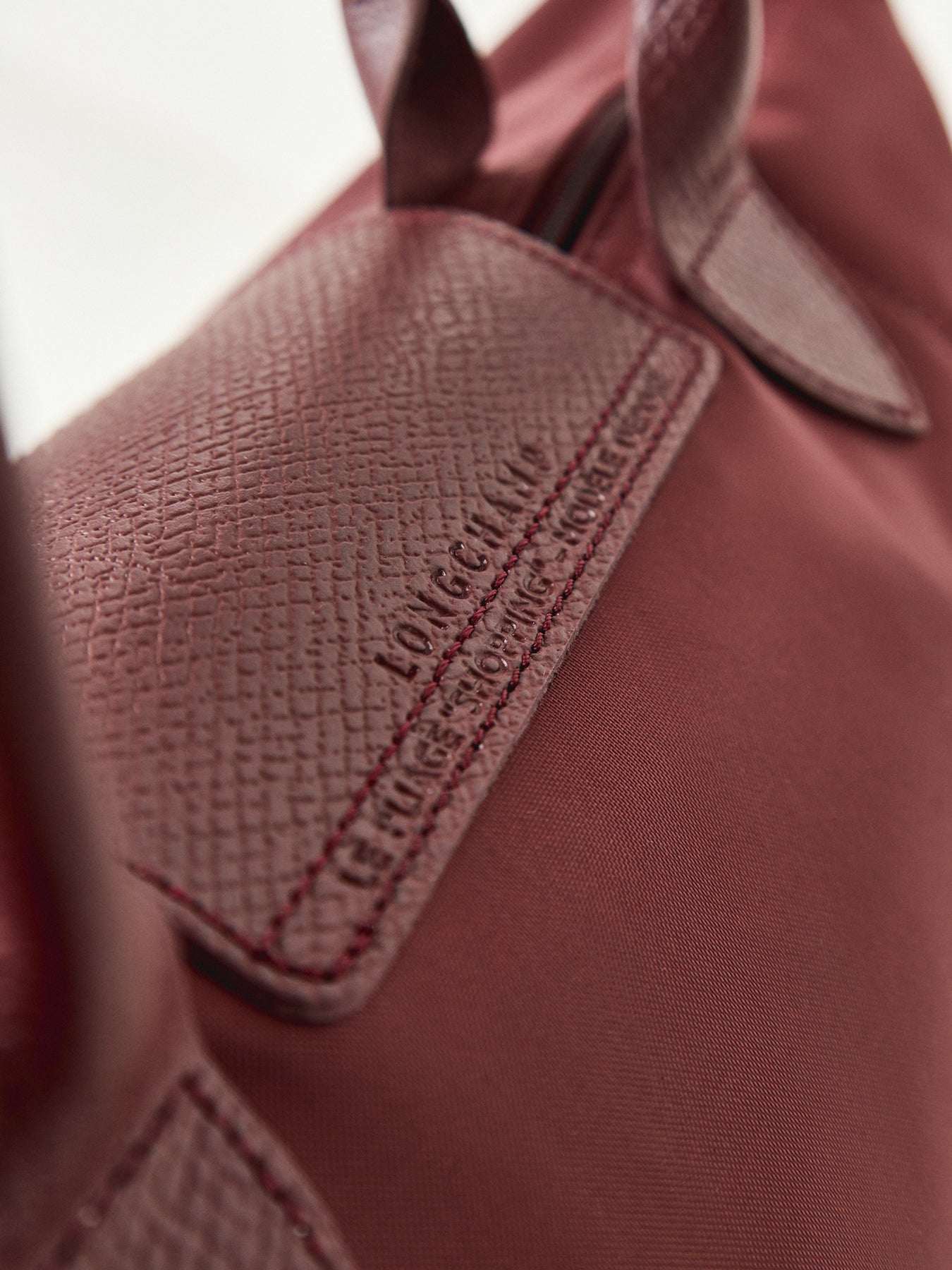 Le Pliage One Medium Tote Bag Burgundy