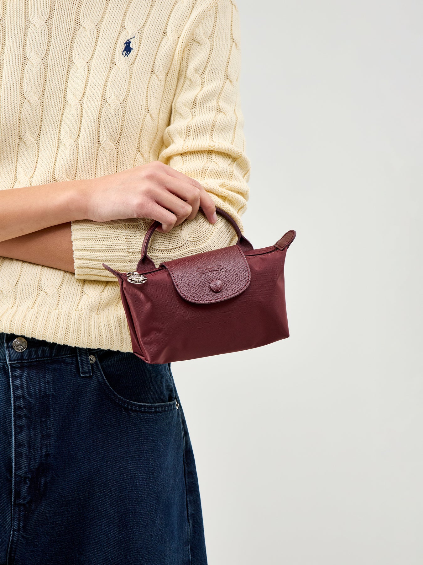 Le Pliage One Pouch Burgundy