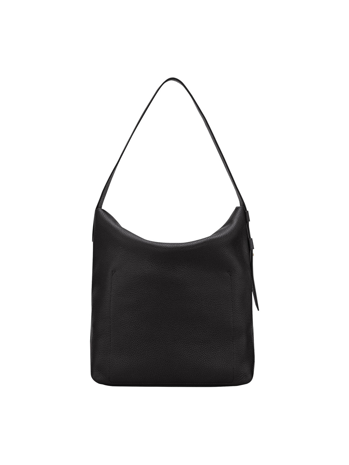 Cotton Canvas La Cadence Large Shoulder Bag - Black