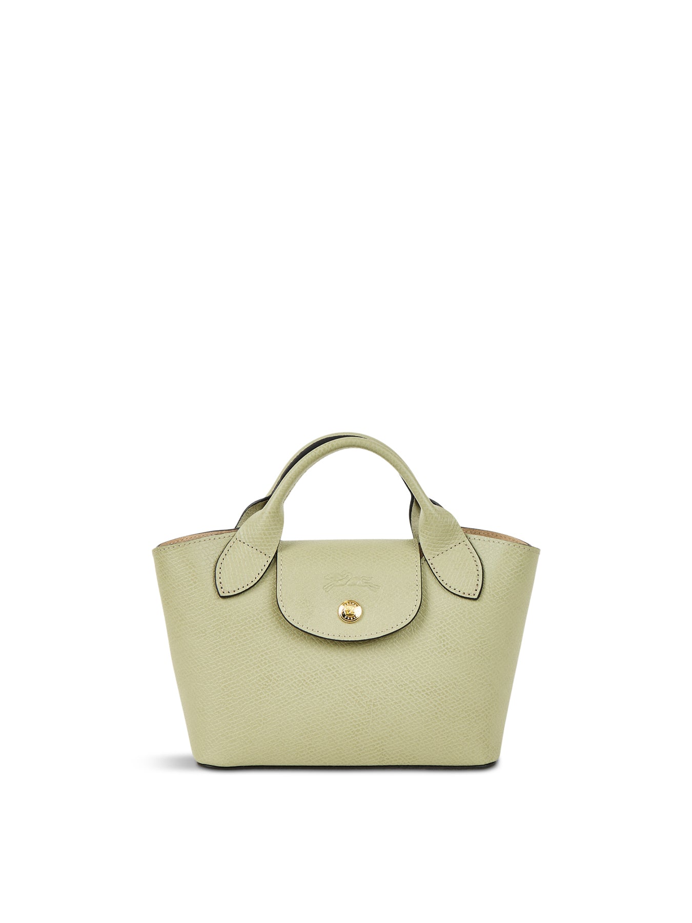 Epure Extra Small Leather Tote Bag Almond Green