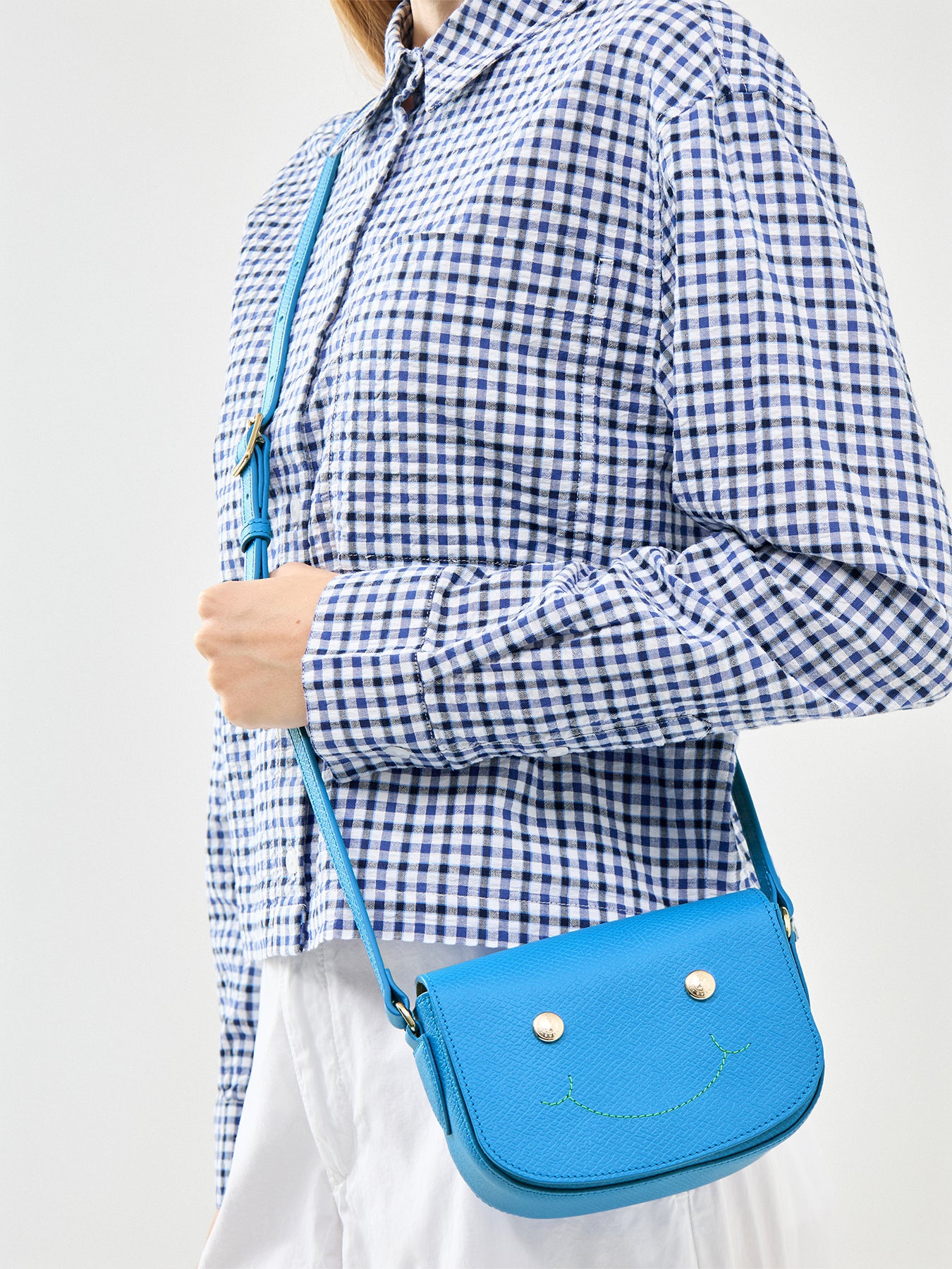 Les Champions Epure Crossbody Bag Small Blue
