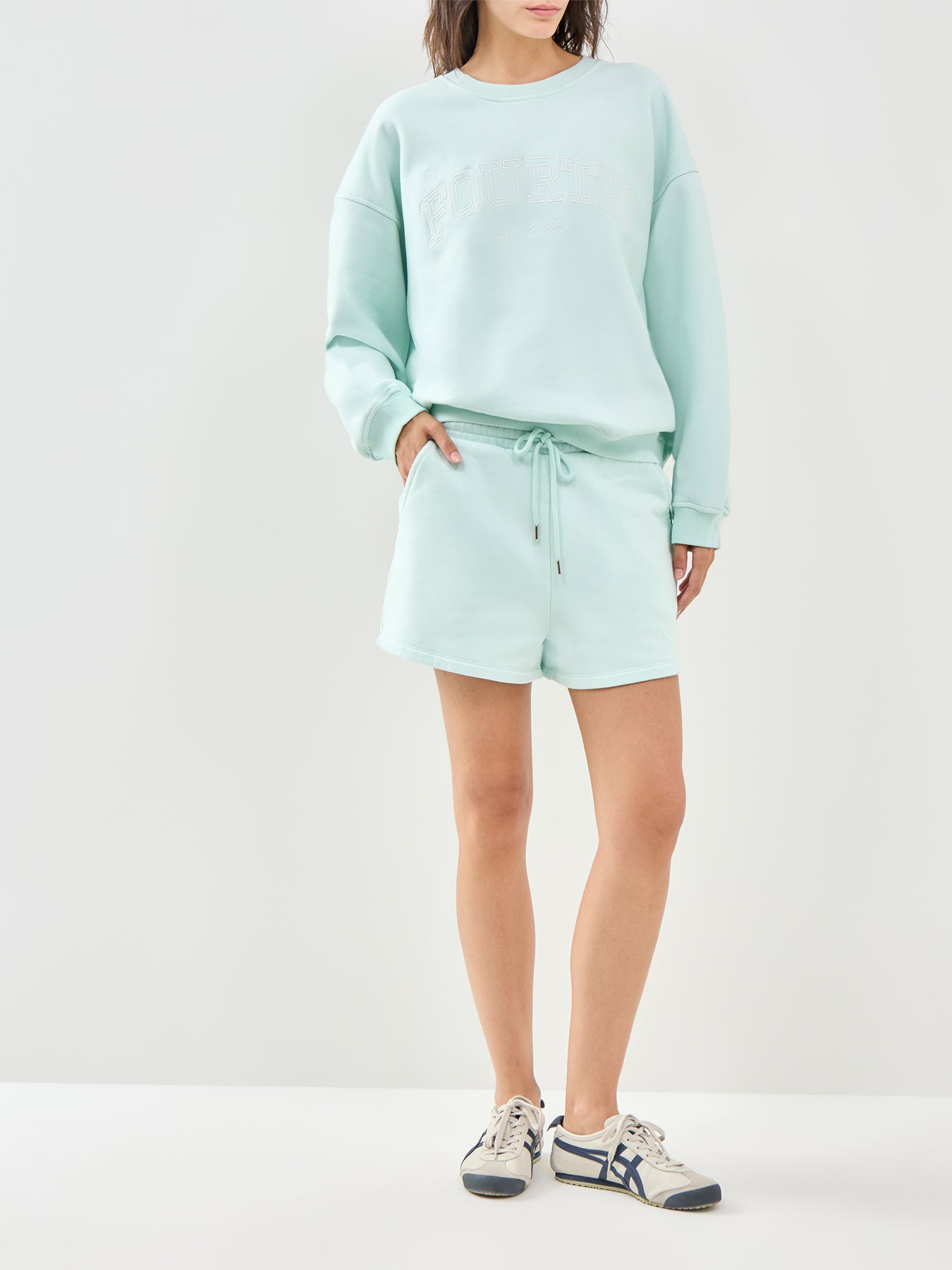 Clover Sweat Shorts Green