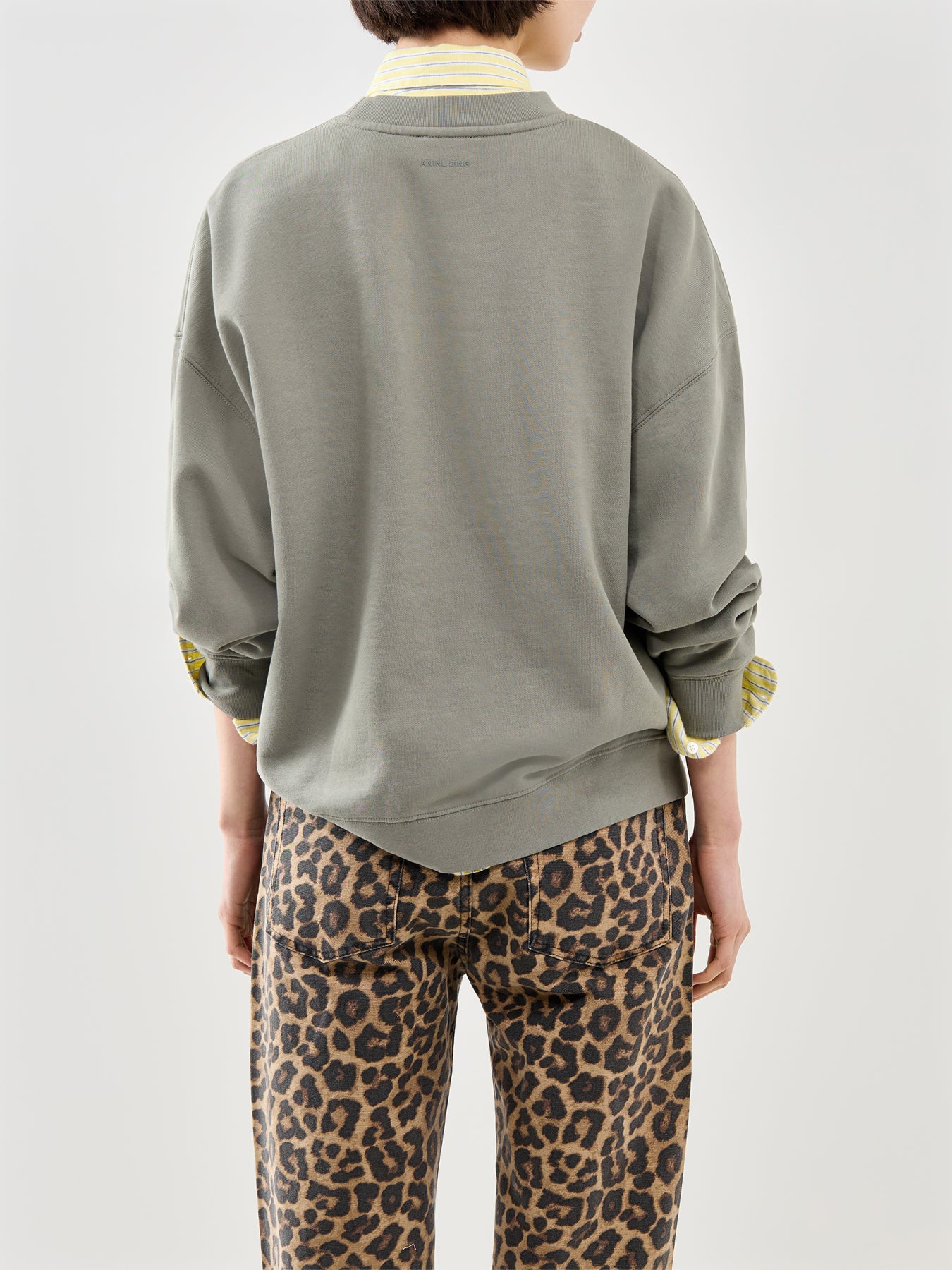 Miles Letterman Sweatshirt Grey