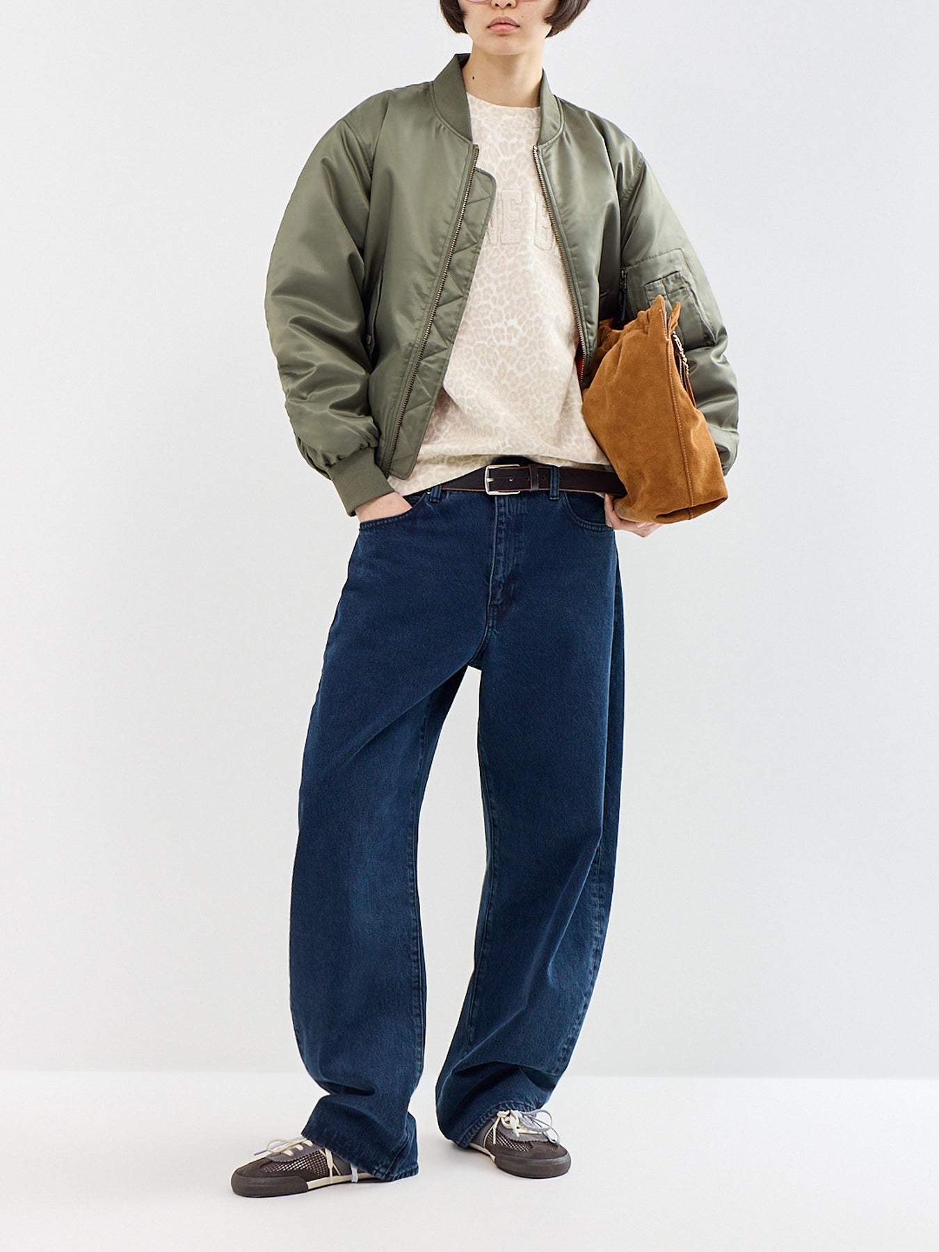 Miles Leopard Sweatshirt Cream
