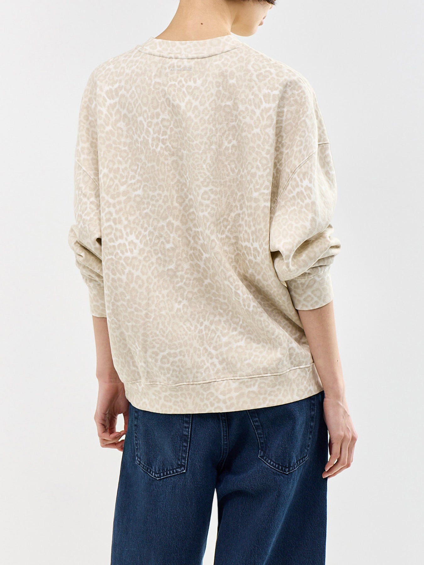Miles Leopard Sweatshirt Cream