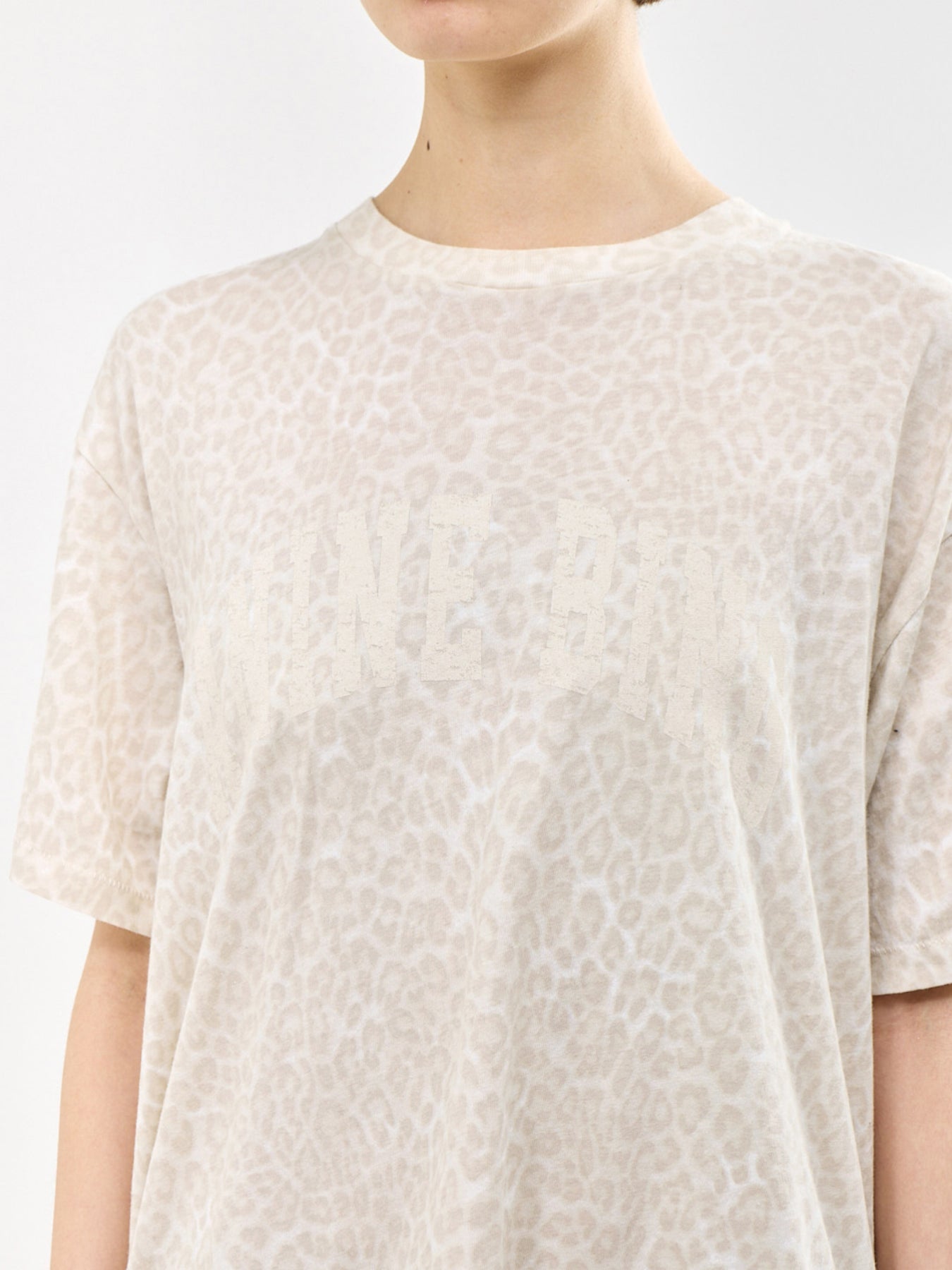 Cade Leopard T-Shirt Cream