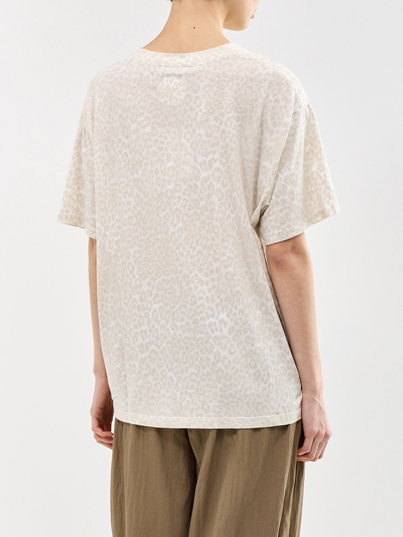 Cade Leopard T-Shirt Cream