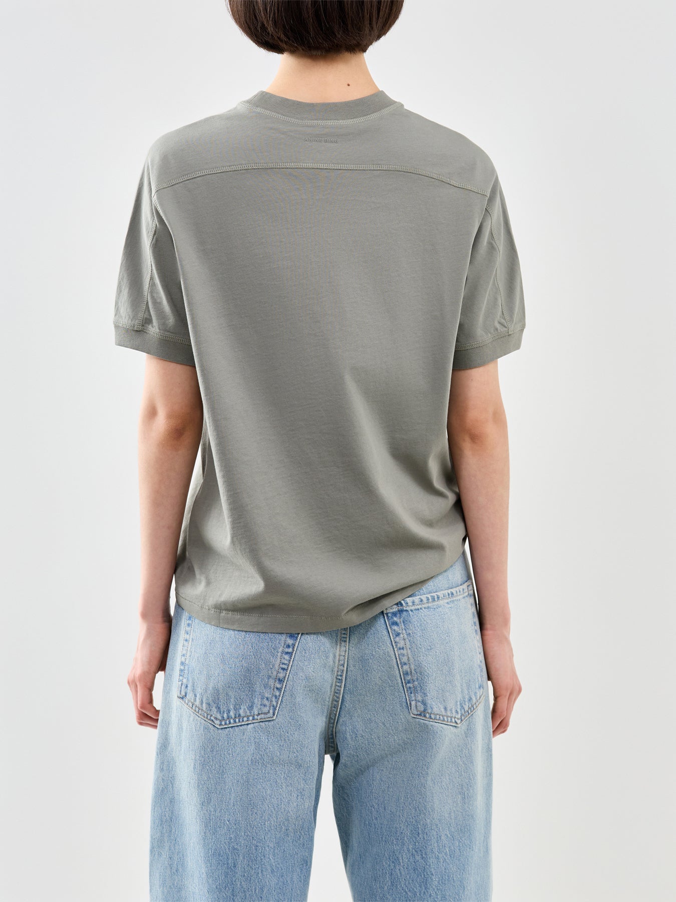 Jaylin Collegiate T Shirt Grey