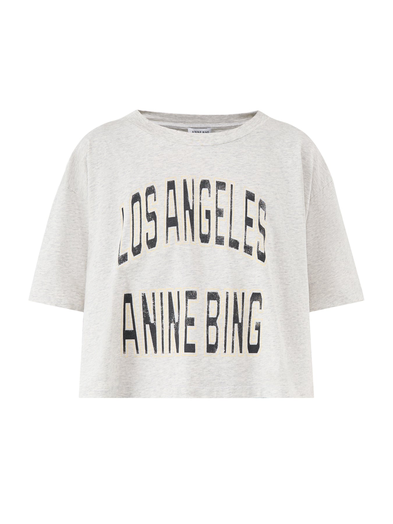 Johnny Cropped Tee Grey Melange