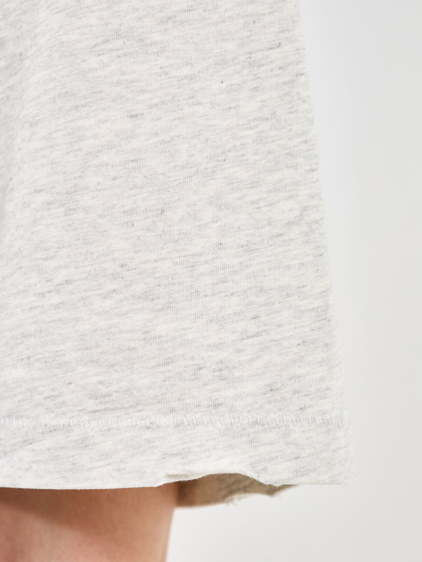 Johnny Cropped Tee Grey Melange
