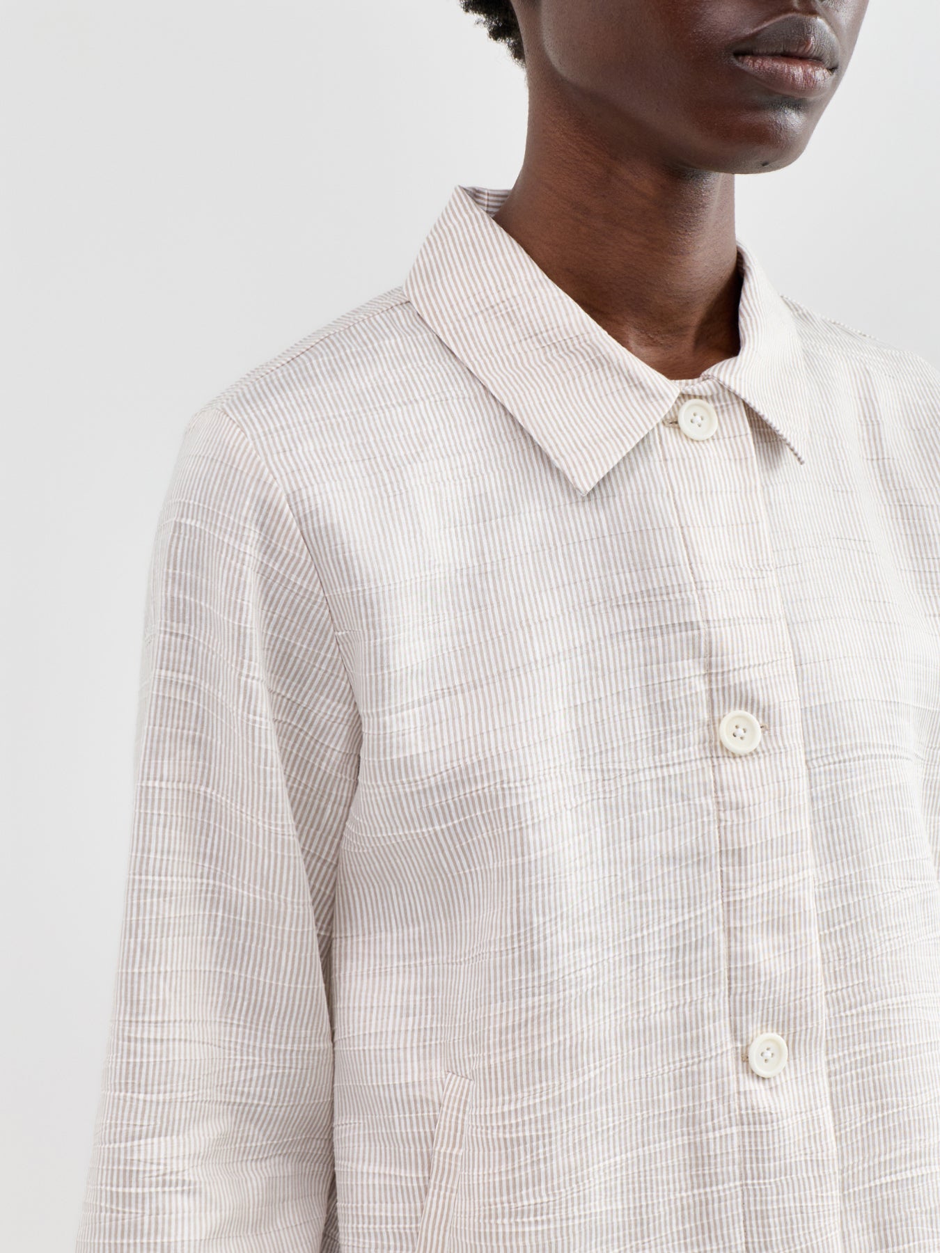 Classic Collar A-Line Jacket