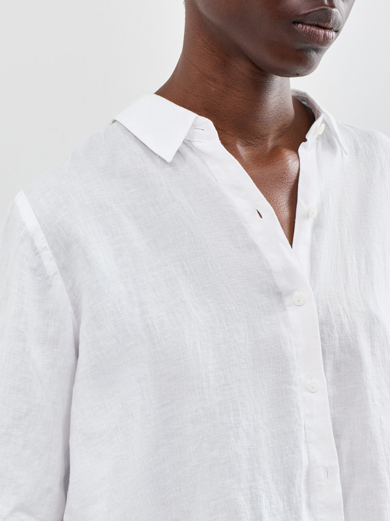 Classic Collar Short Sleeve Shirt White