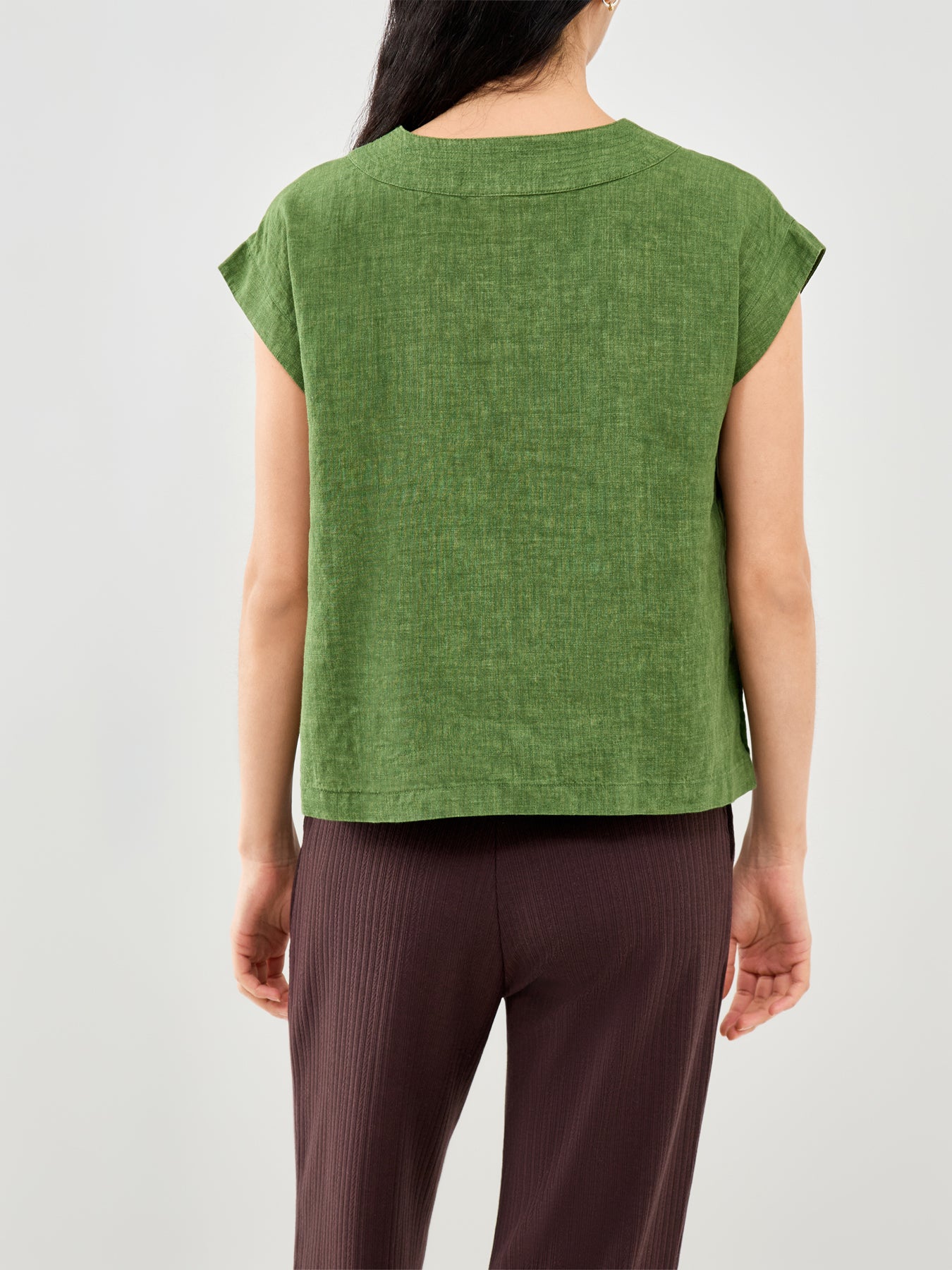 V-Neck Top Green