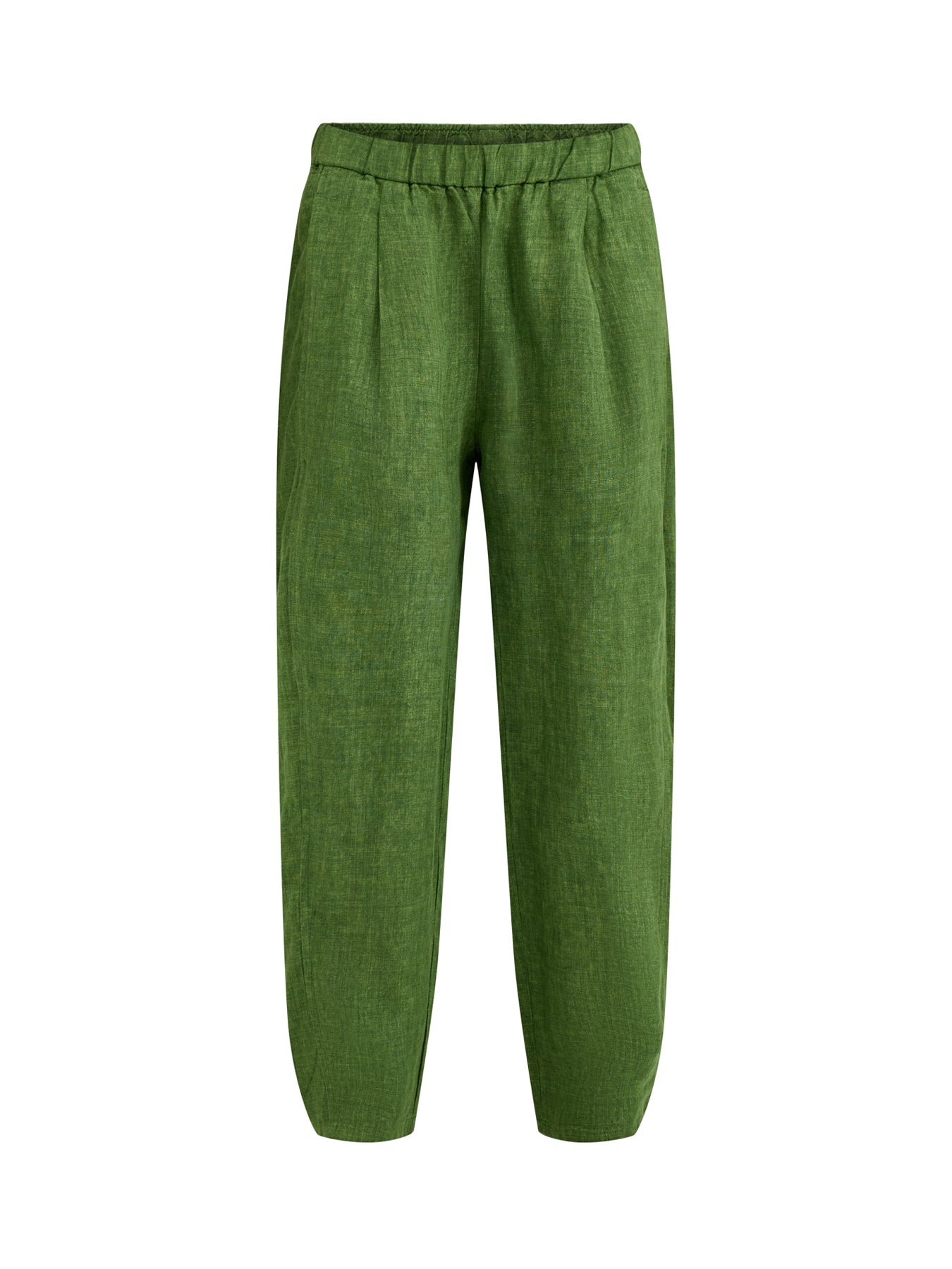 Pleated Lantern Trousers Green