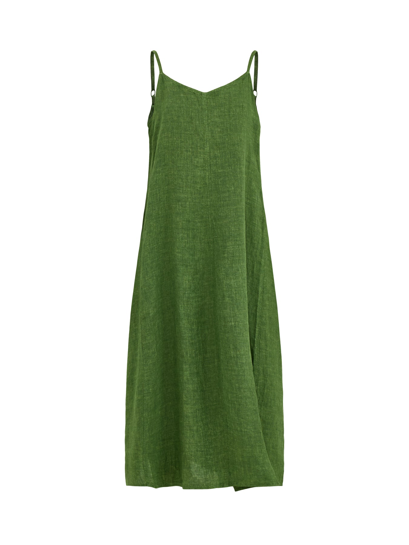 Lantern Midi Cami Dress Green