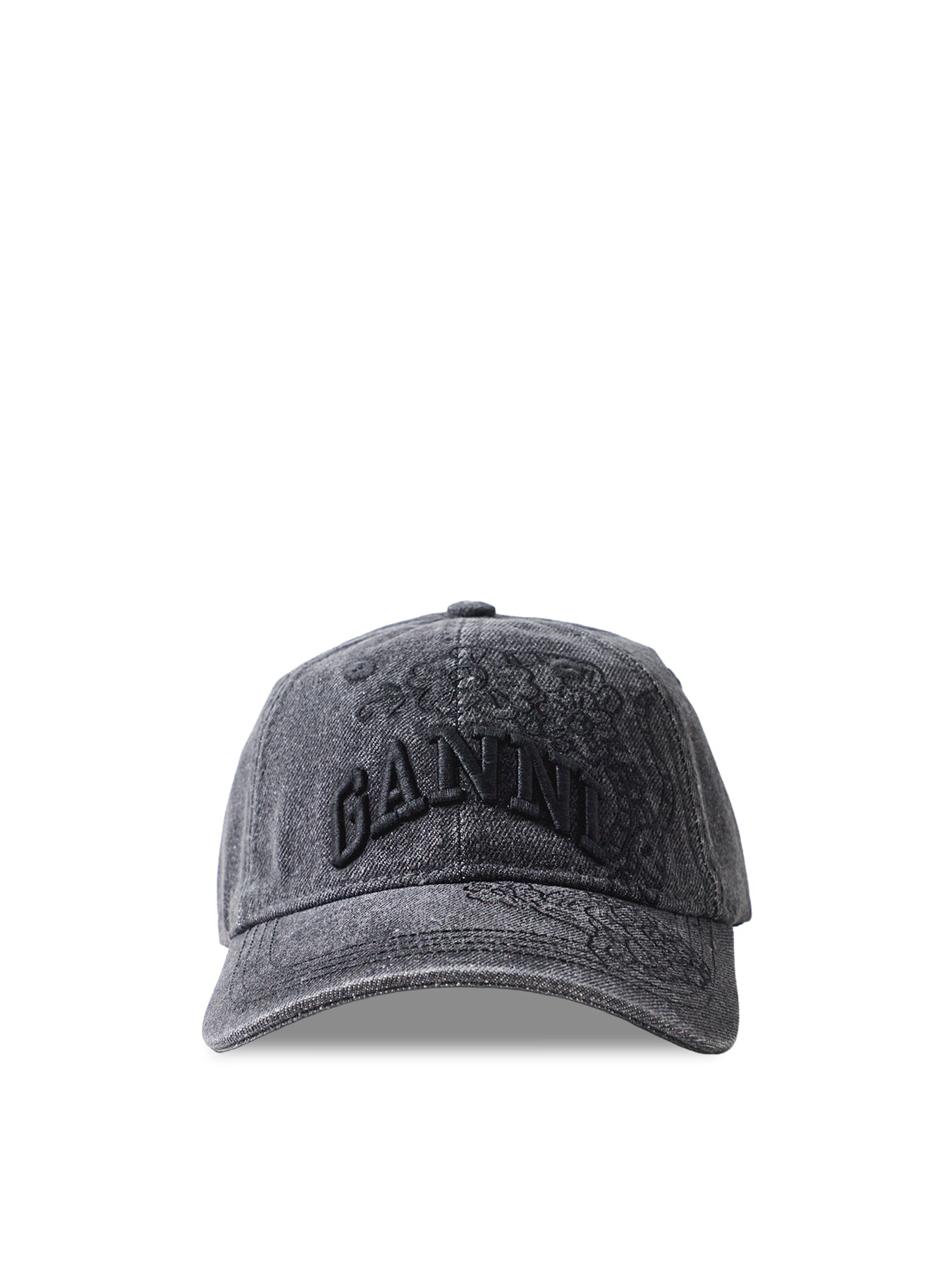 Washed Denim Cap Black