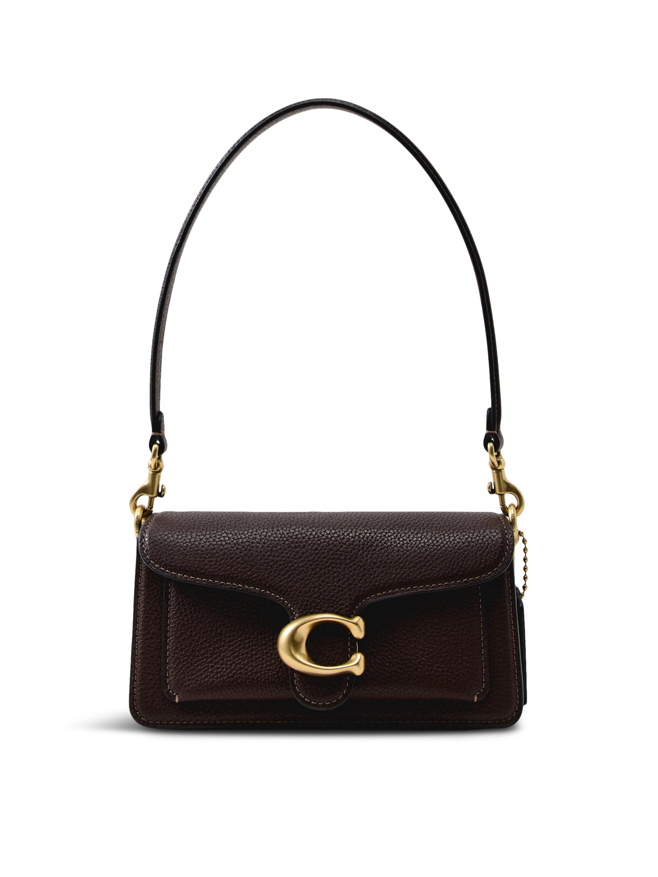 Polished Pebble Leather Tabby Shoulder Bag 20