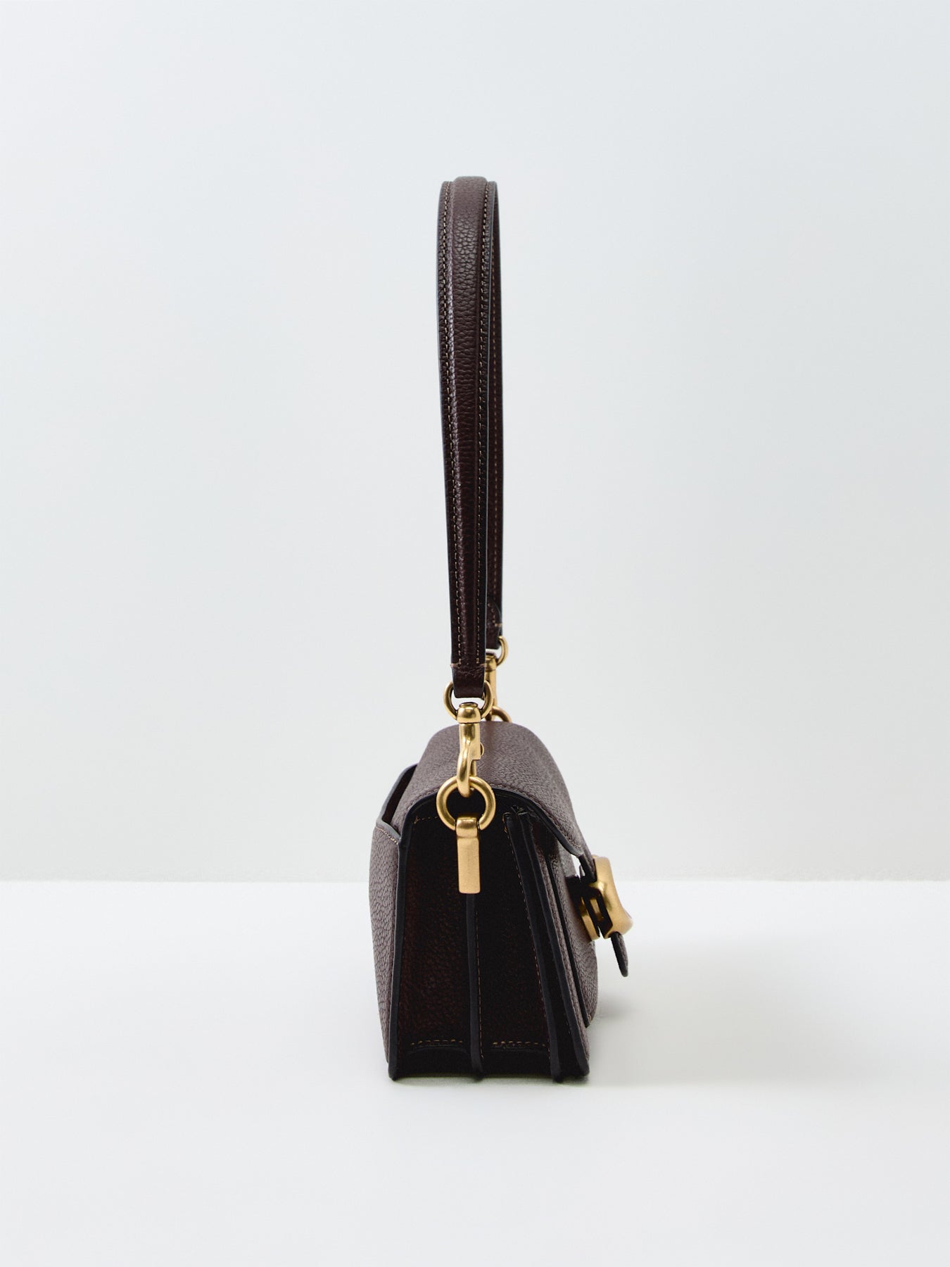 Polished Pebble Leather Tabby Shoulder Bag 20