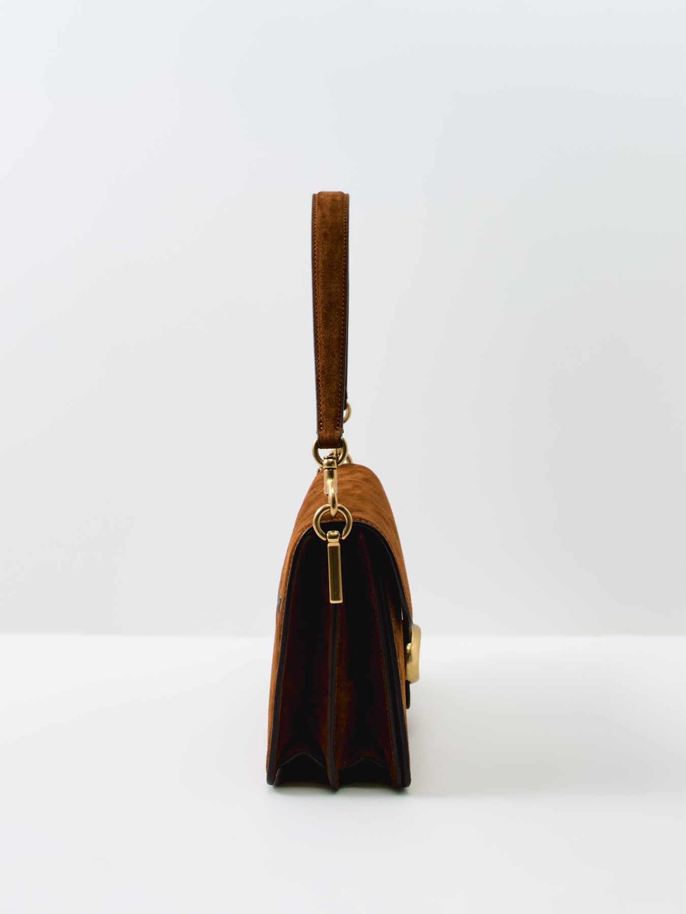 Suede Chain Tabby Shoulder Bag