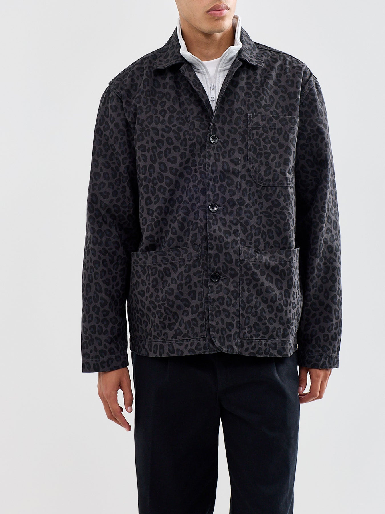 Organic Cotton Leopard Easy Chef Shirt