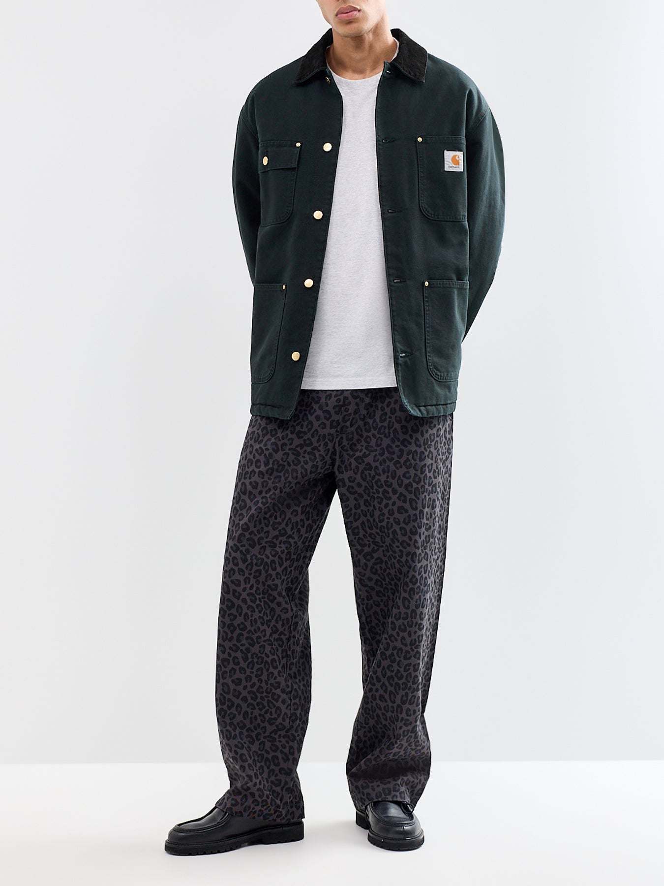 Organic Cotton Leopard Easy Chef Trousers
