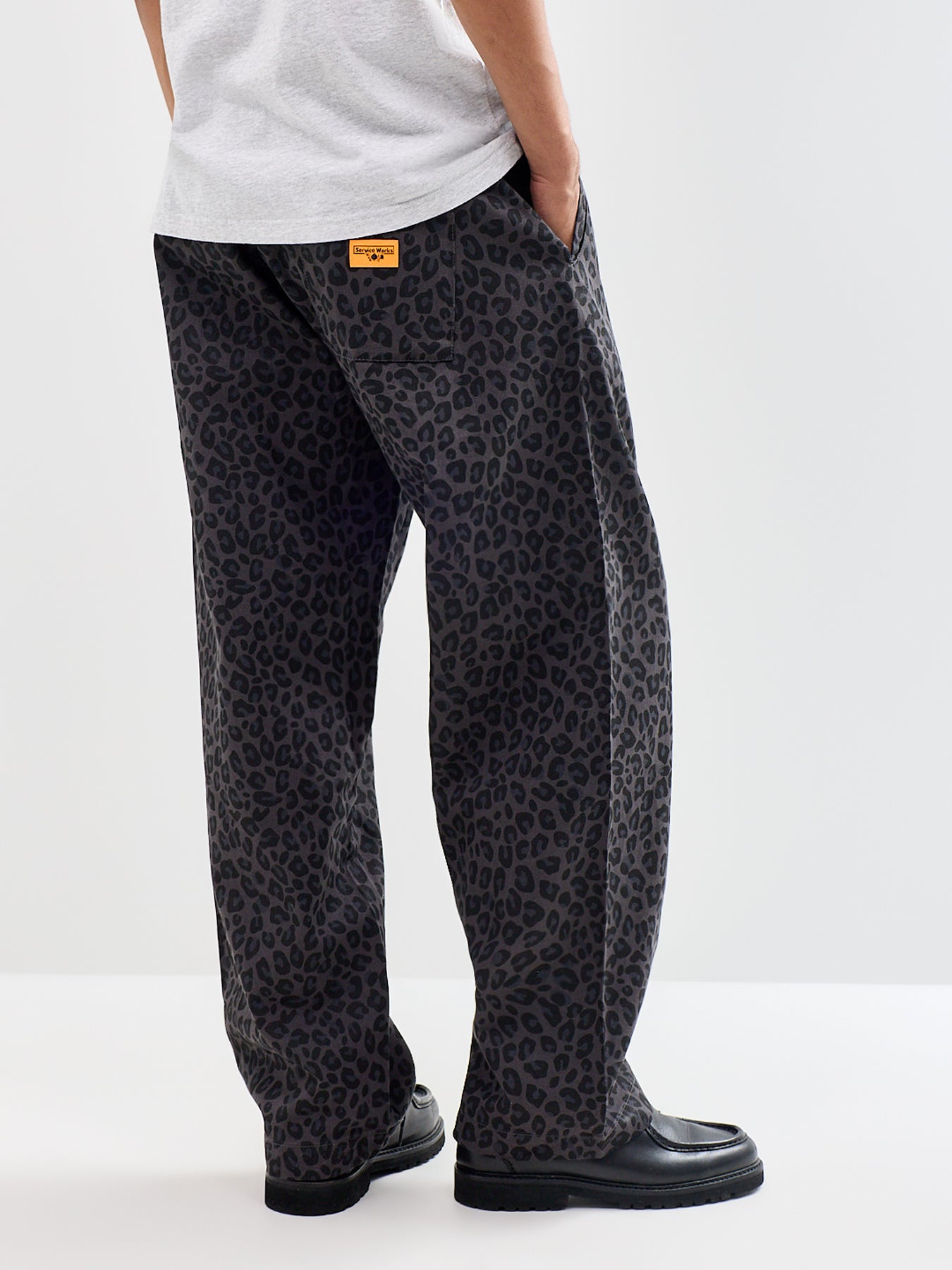 Organic Cotton Leopard Easy Chef Trousers